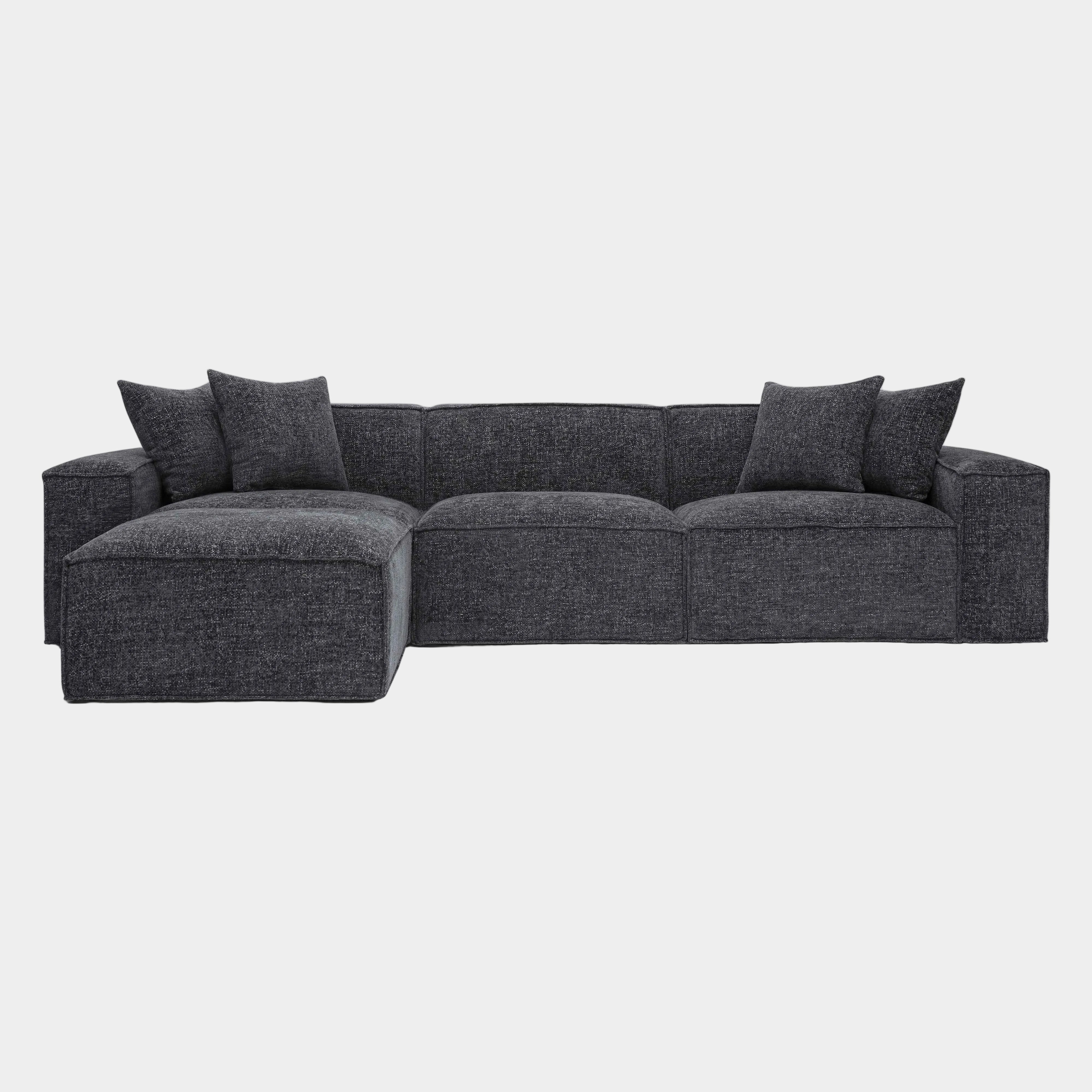 Mindy 4-Piece Performance Chenille Basketweave Modular Sectional - Image 13