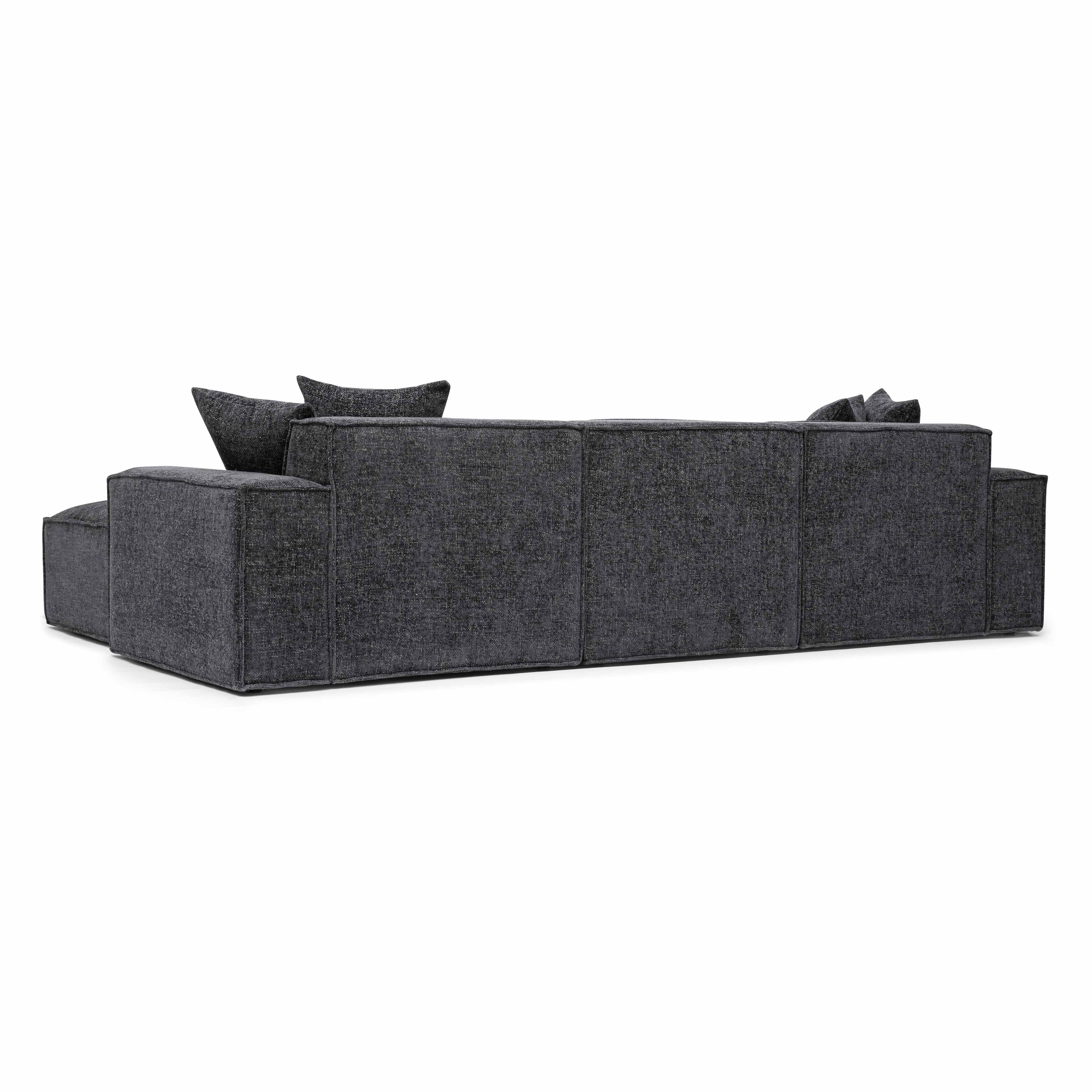 Mindy 4-Piece Performance Chenille Basketweave Modular Sectional - Image 16