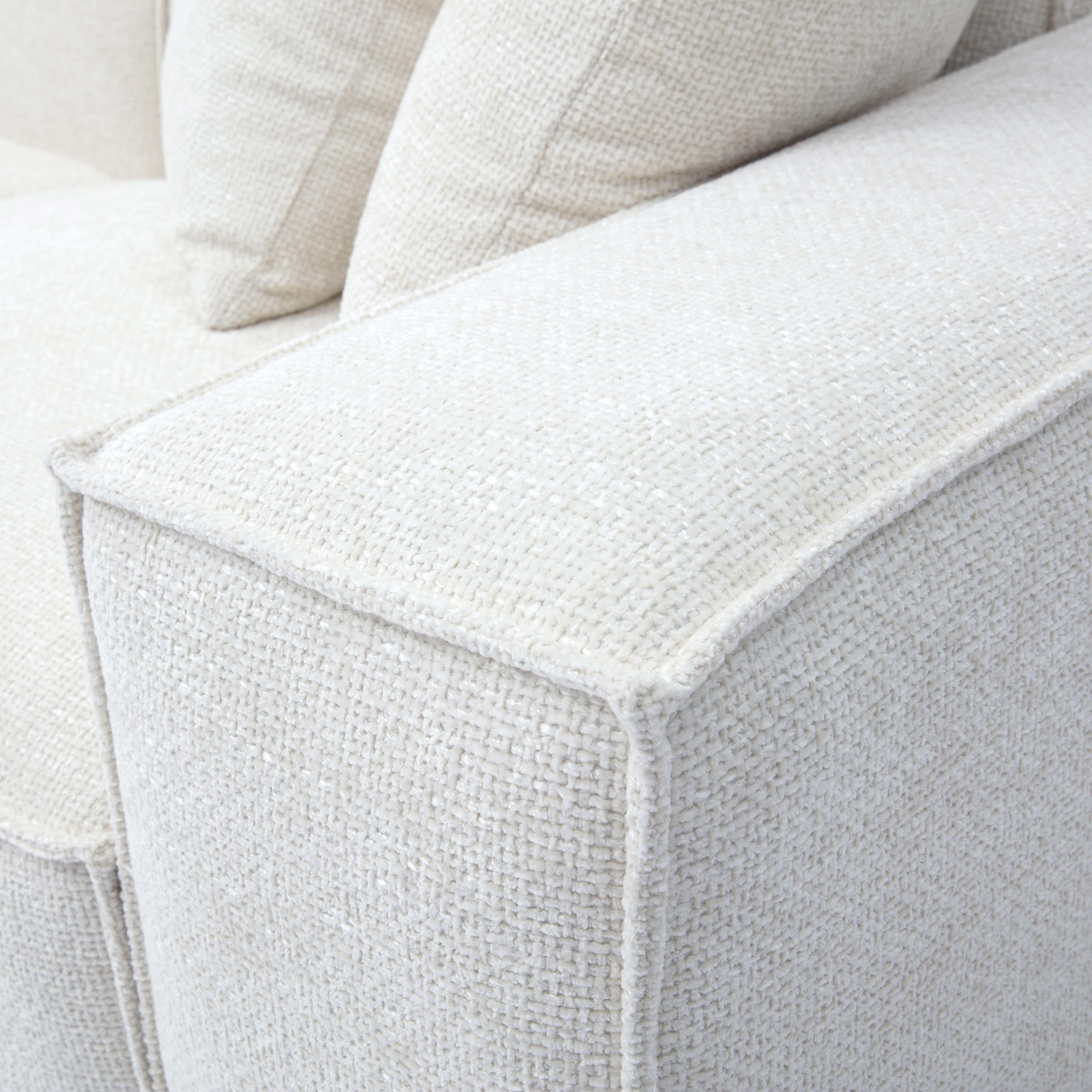 Mindy 4-Piece Performance Chenille Basketweave Modular Sectional - Image 6