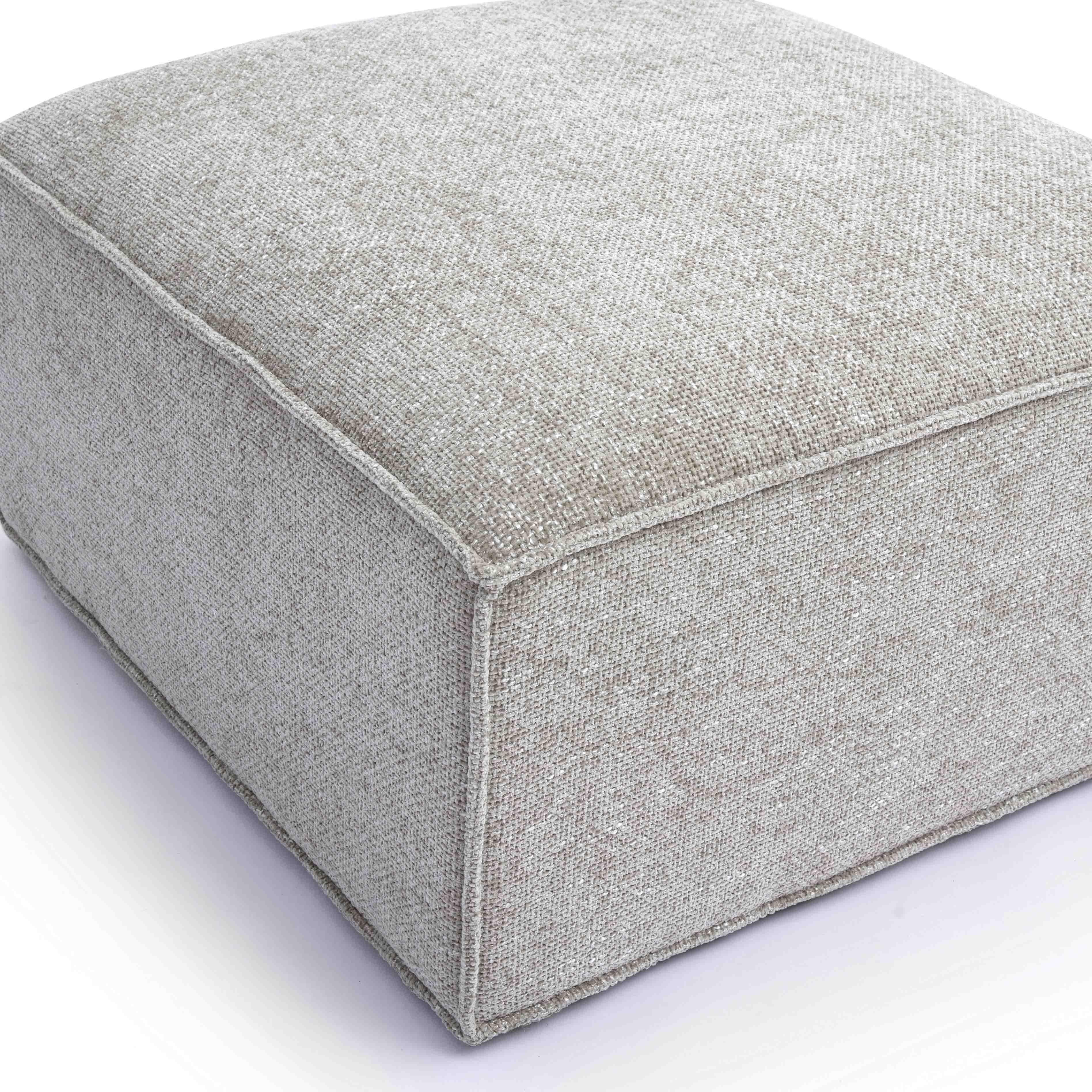 Mindy Performance Chenille Basketweave Ottoman - Image 12