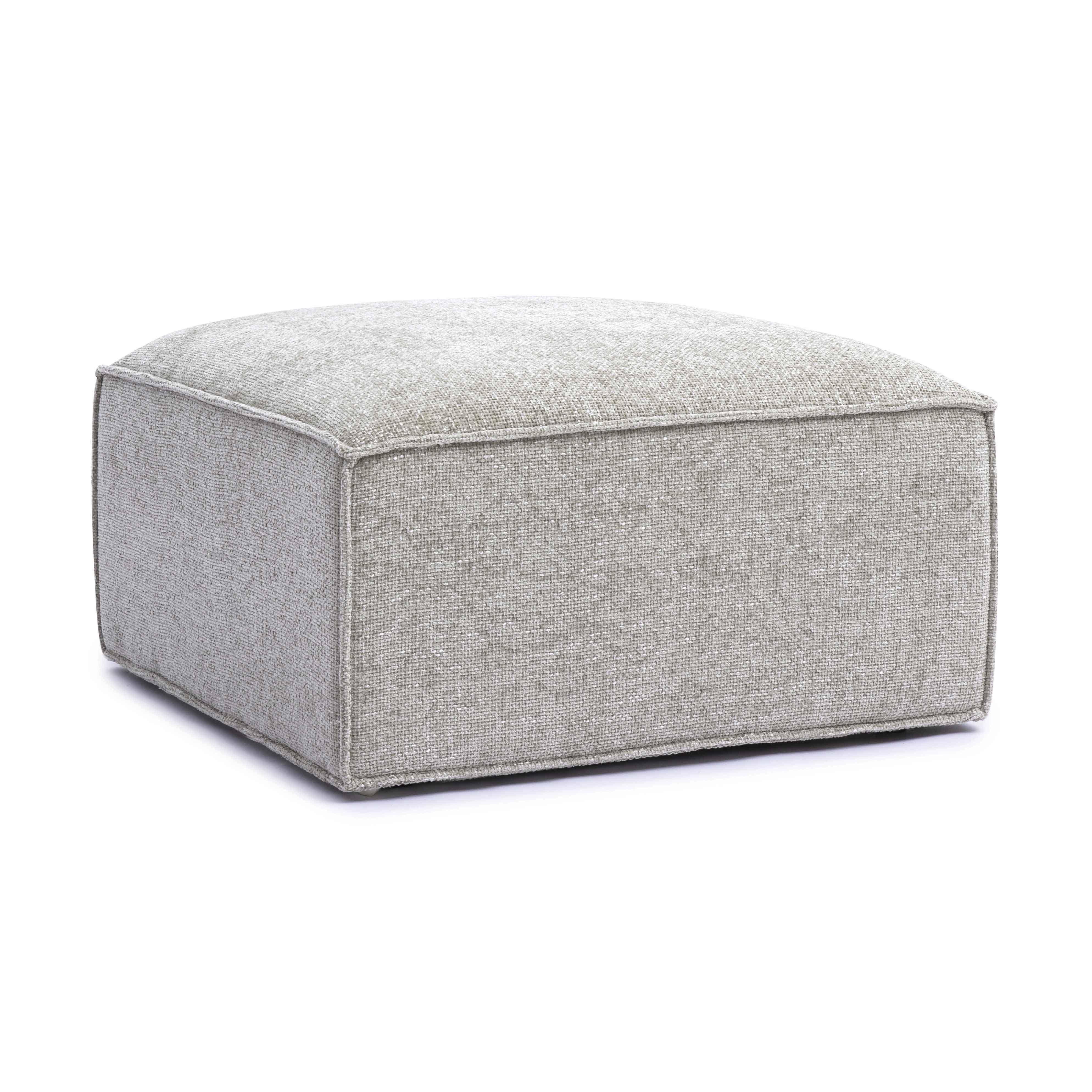 Mindy Performance Chenille Basketweave Ottoman - Image 9