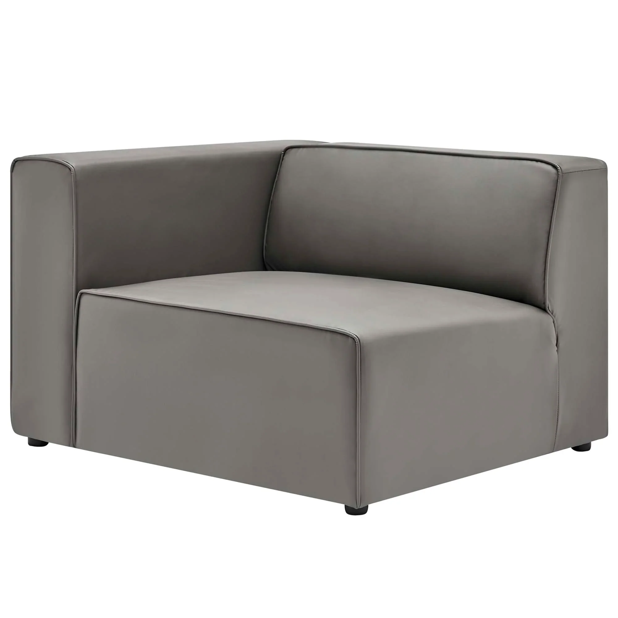 Mingle Vegan Leather 2-Piece Sectional Sofa Loveseat - Image 4
