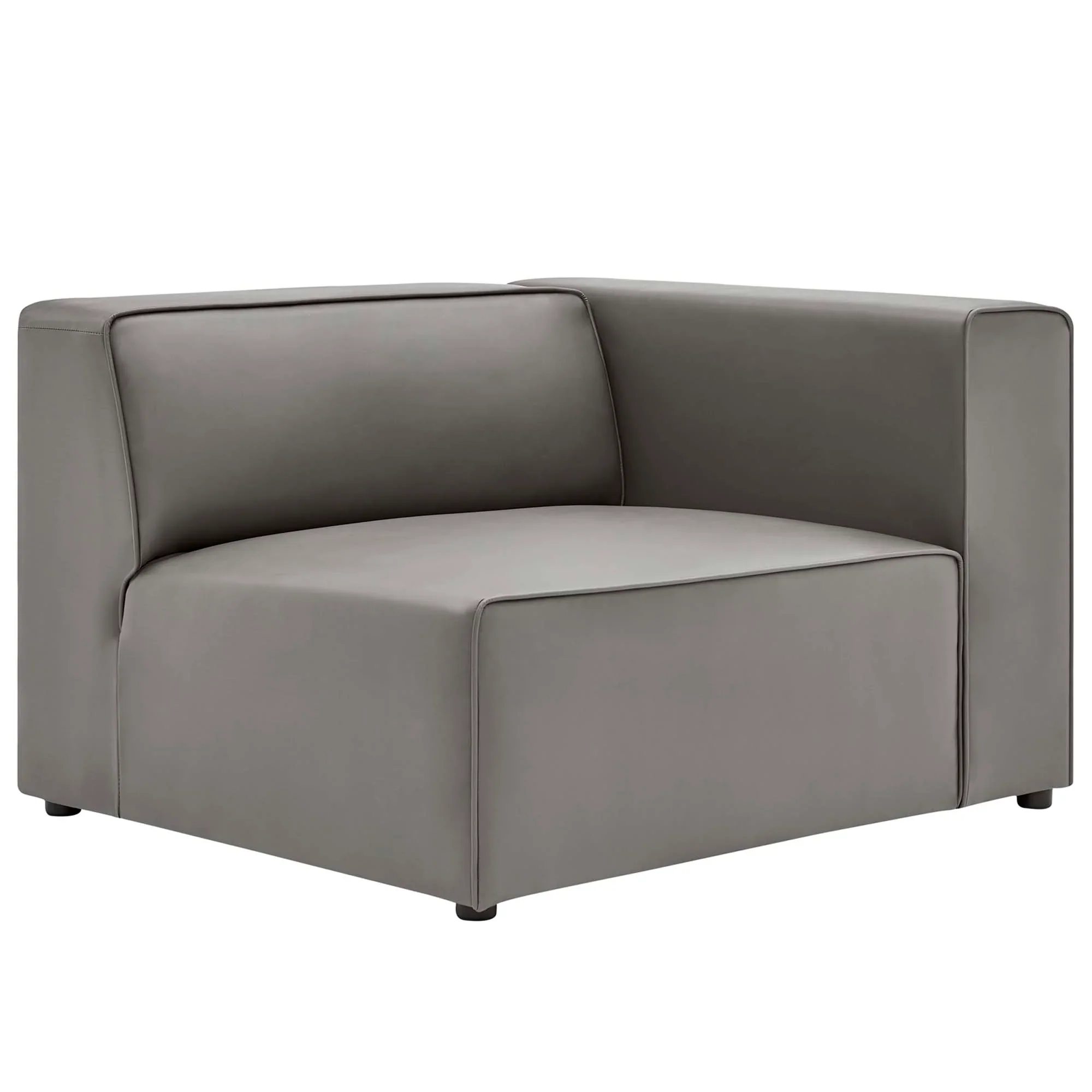 Mingle Vegan Leather 3-Piece Sectional Sofa - Image 6