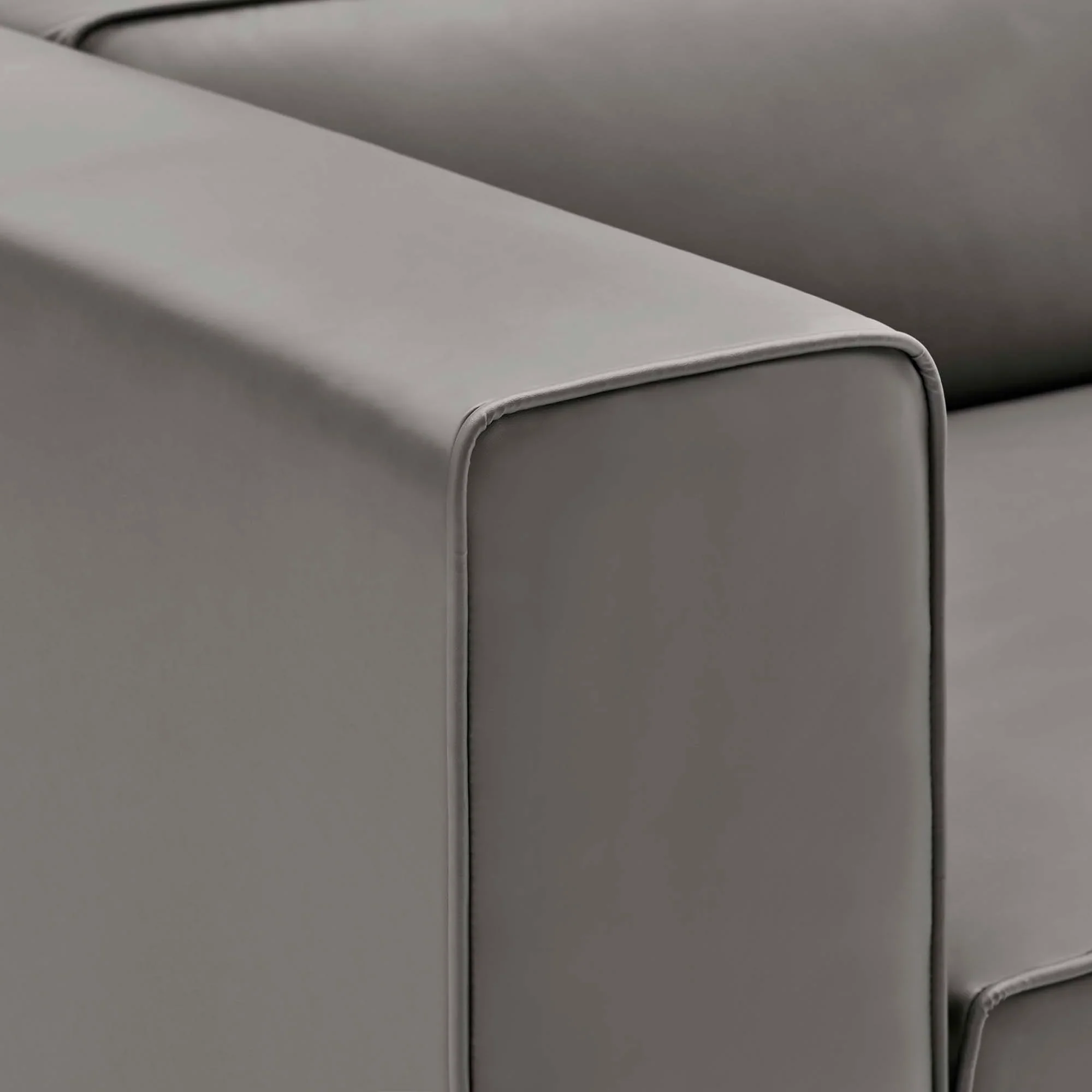 Mingle Vegan Leather 4-Piece Sectional Sofa - Image 10