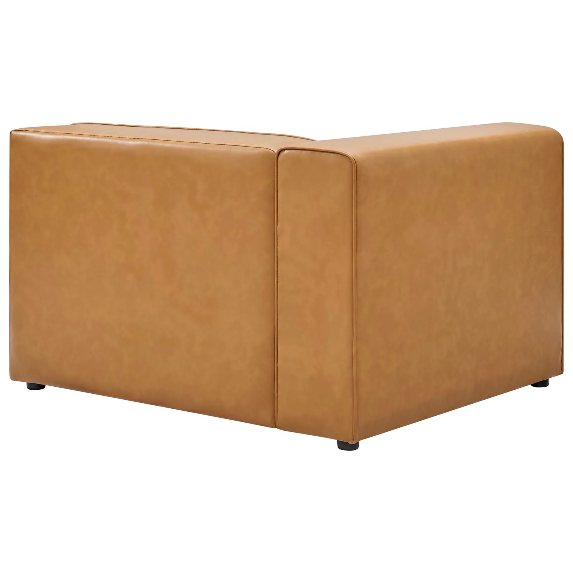 Mingle Vegan Leather 4-Piece Sofa and 2 Ottomans Set - Image 8