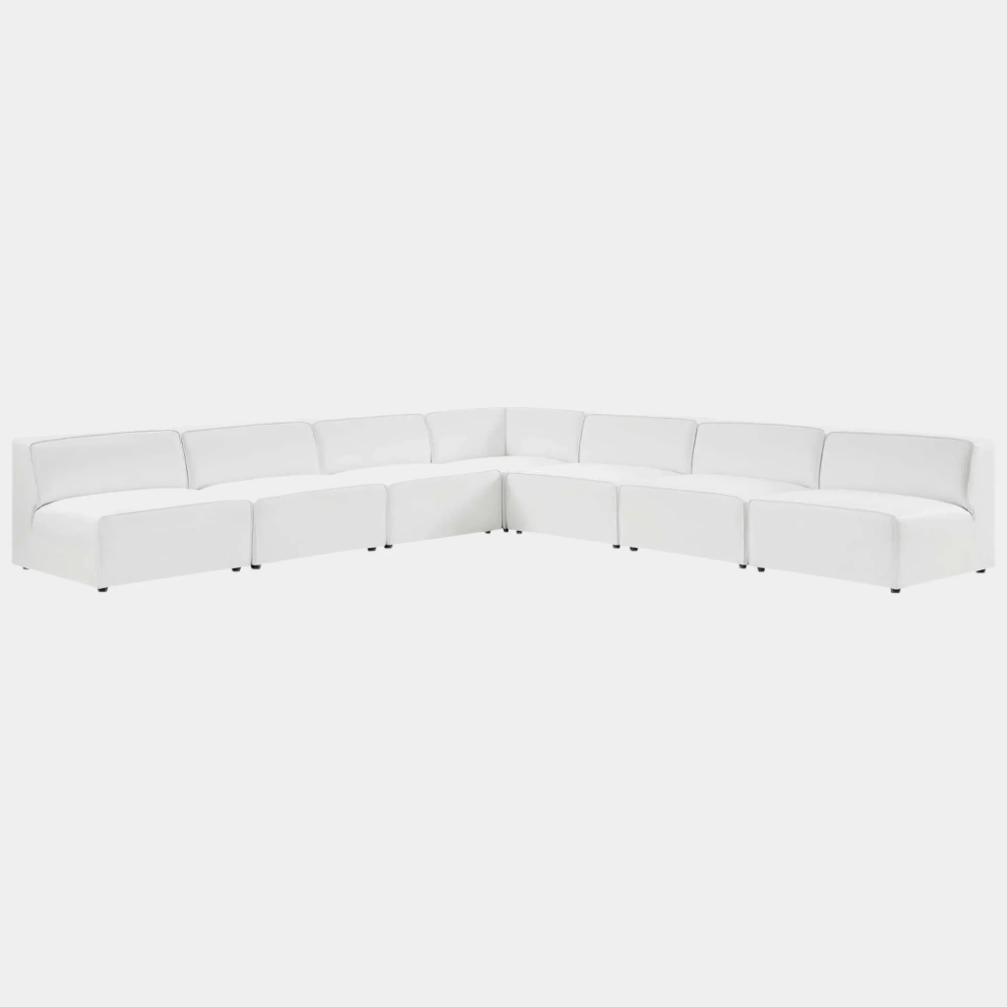 Mingle Vegan Leather 7-Piece Sectional Sofa - Image 12
