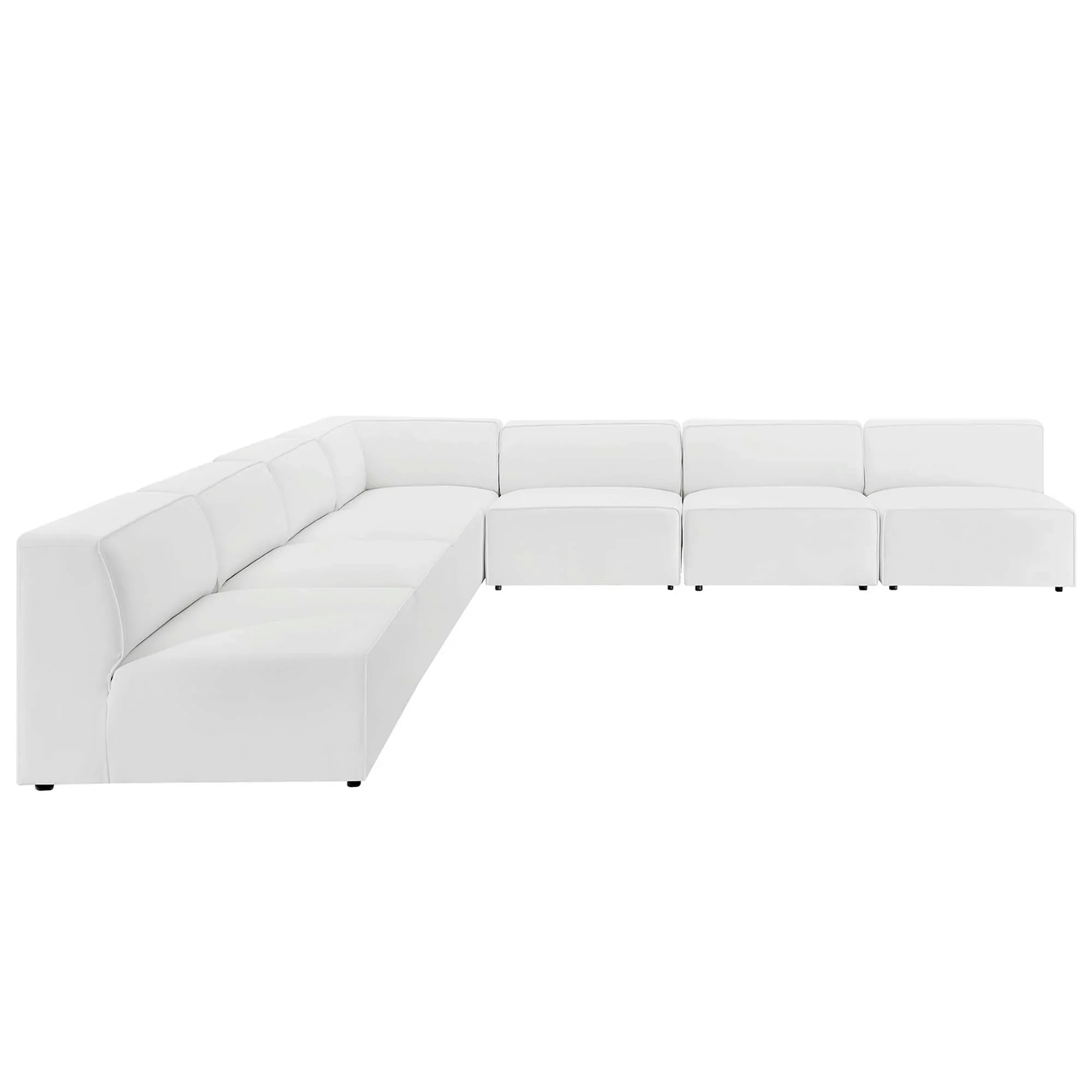 Mingle Vegan Leather 7-Piece Sectional Sofa - Image 21