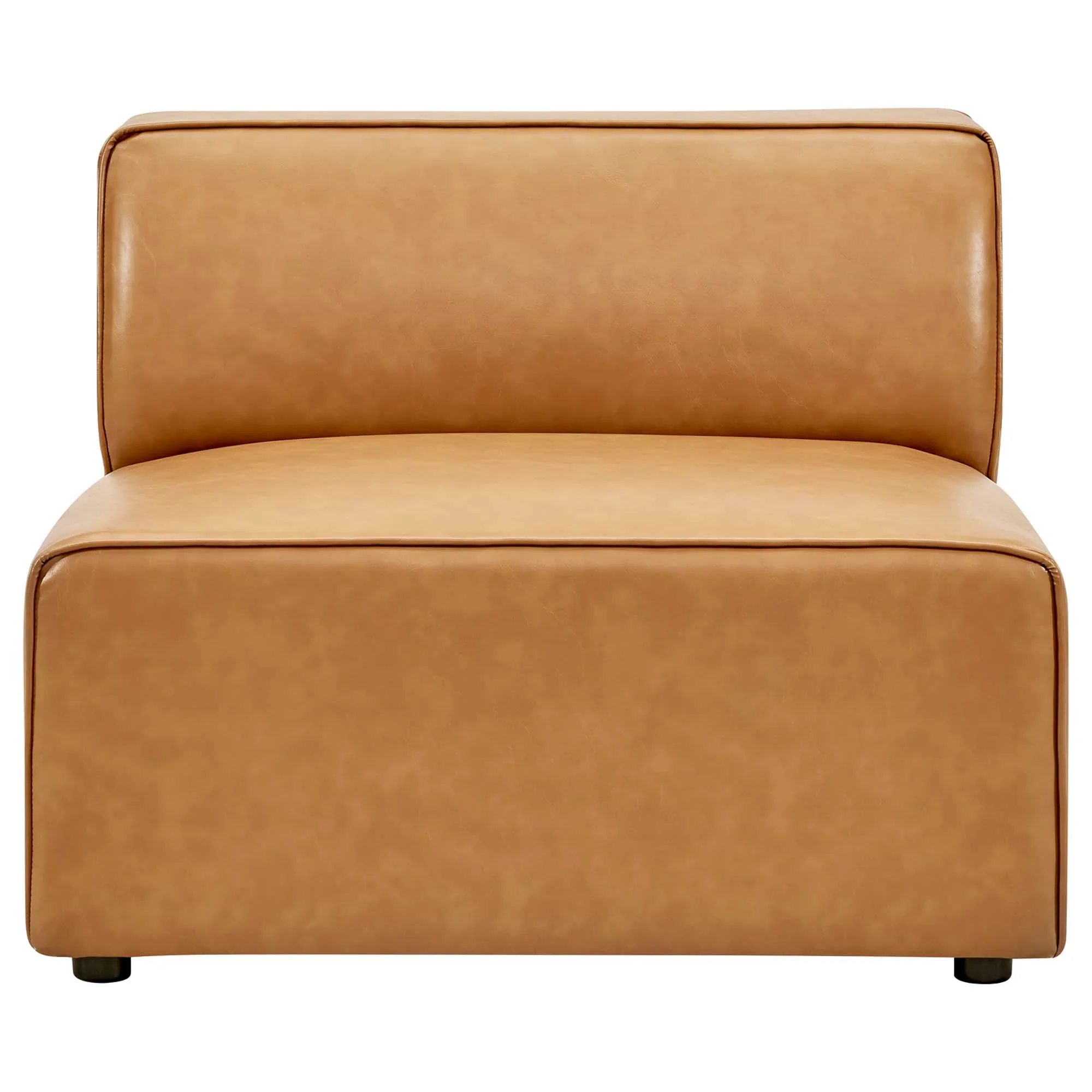 Mingle Vegan Leather Armless Chair - Image 10