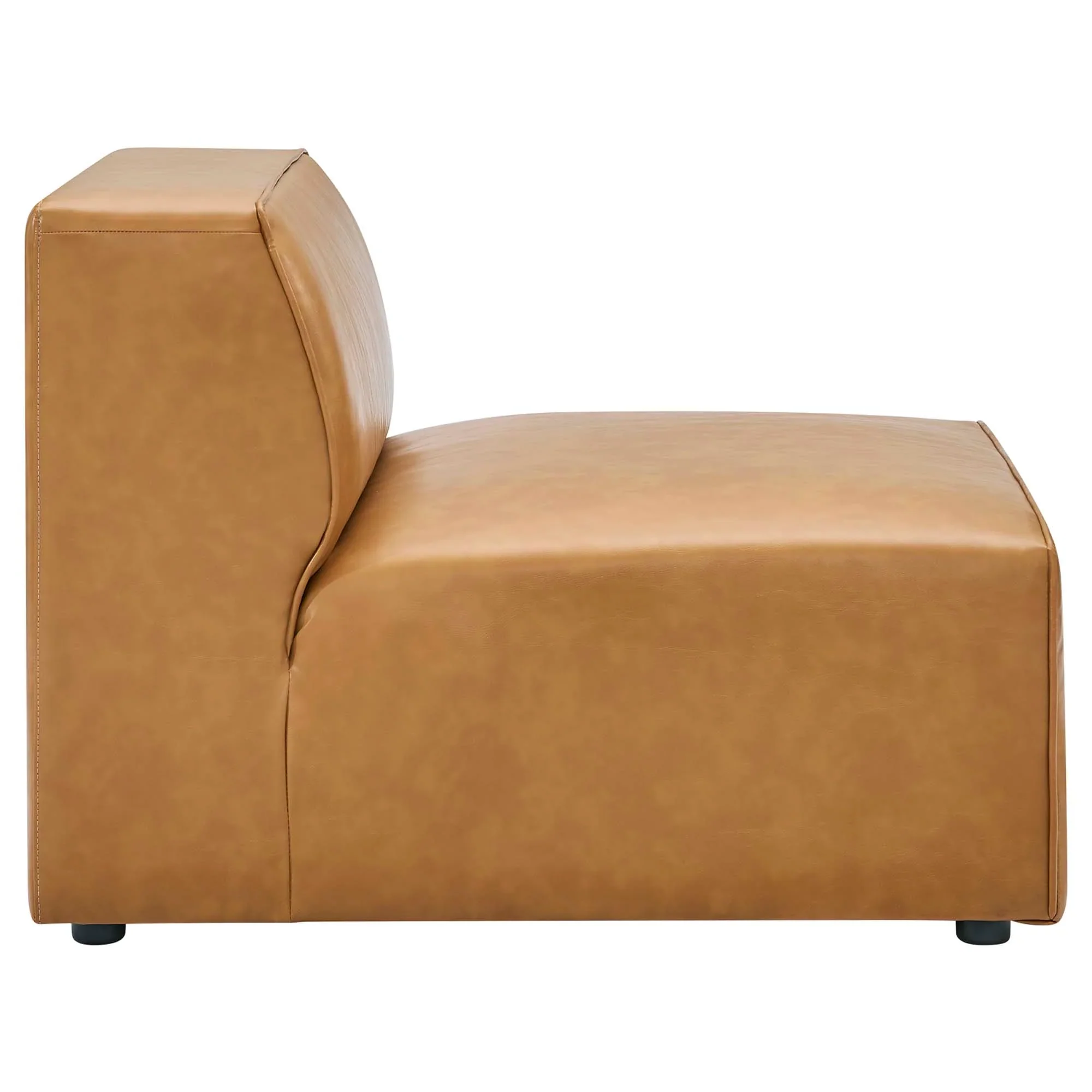 Mingle Vegan Leather Armless Chair - Image 11