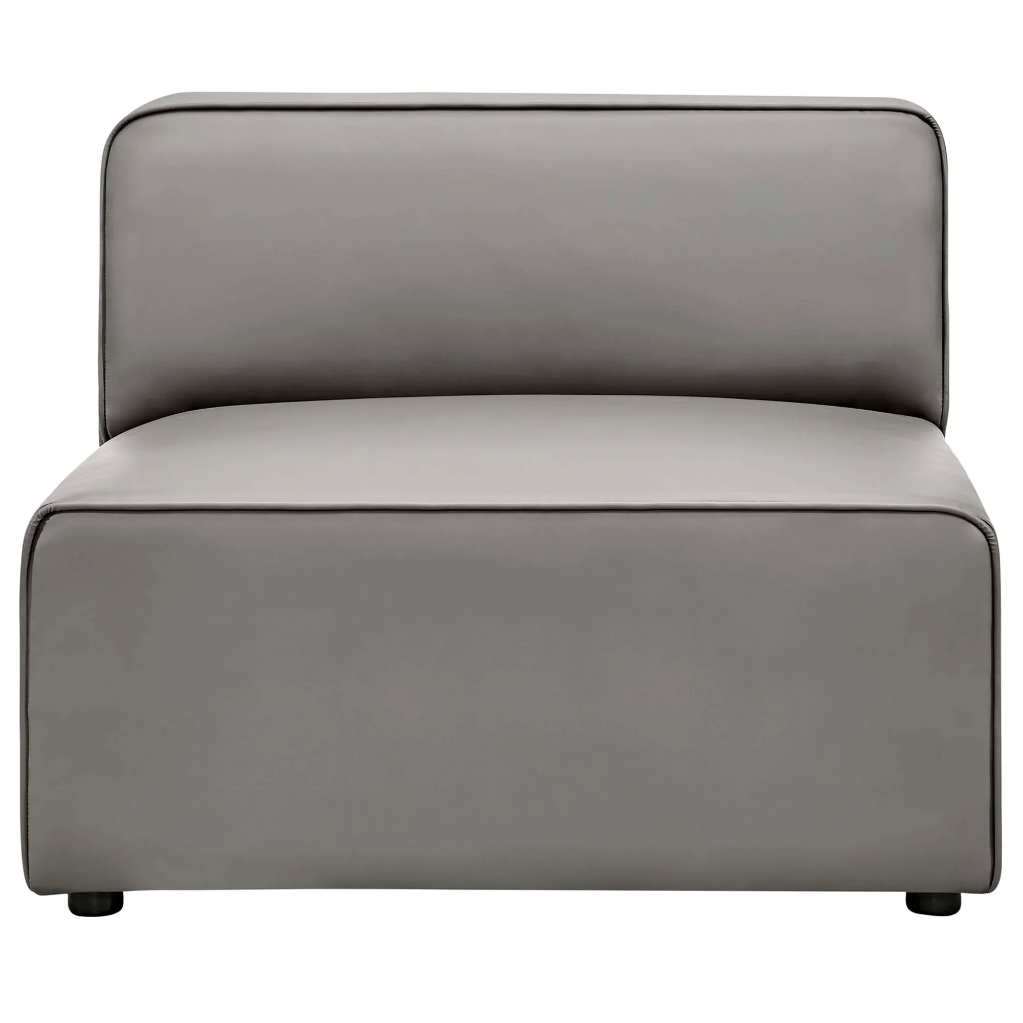 Mingle Vegan Leather Armless Chair - Image 3