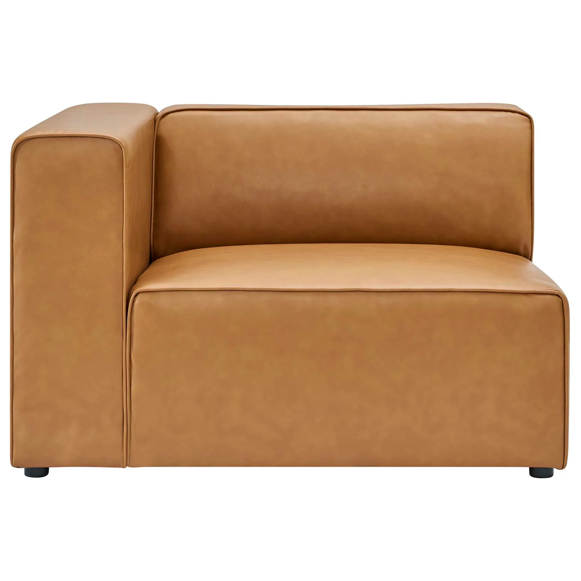 Mingle Vegan Leather Left-Arm Chair - Image 11