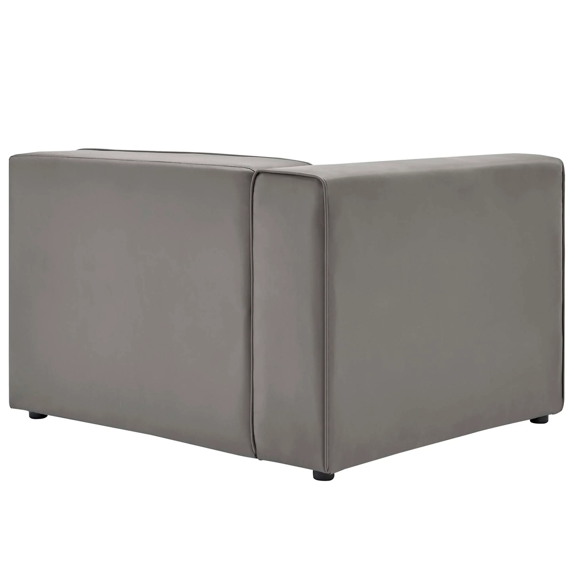 Mingle Vegan Leather Left-Arm Chair - Image 4