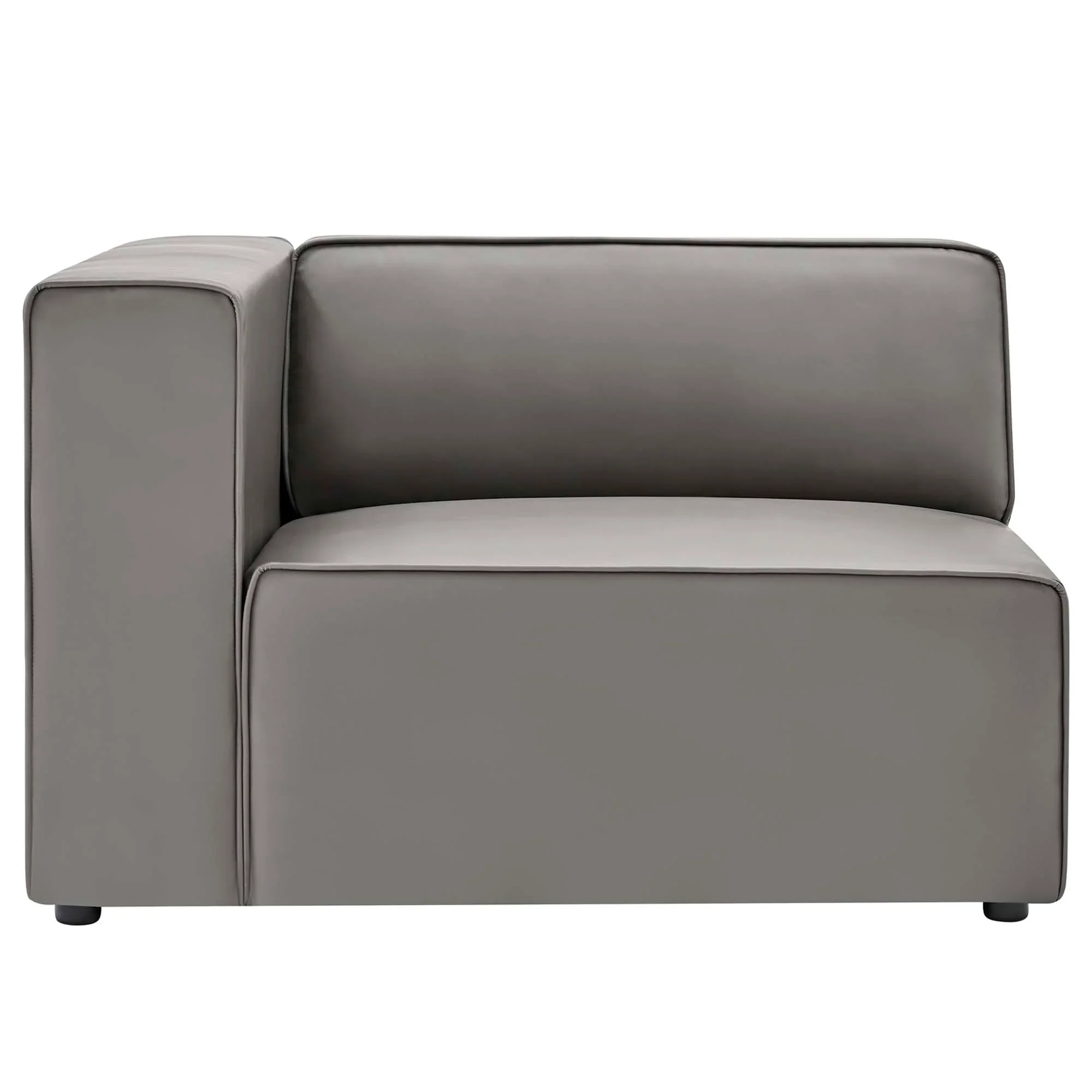Mingle Vegan Leather Left-Arm Chair - Image 5