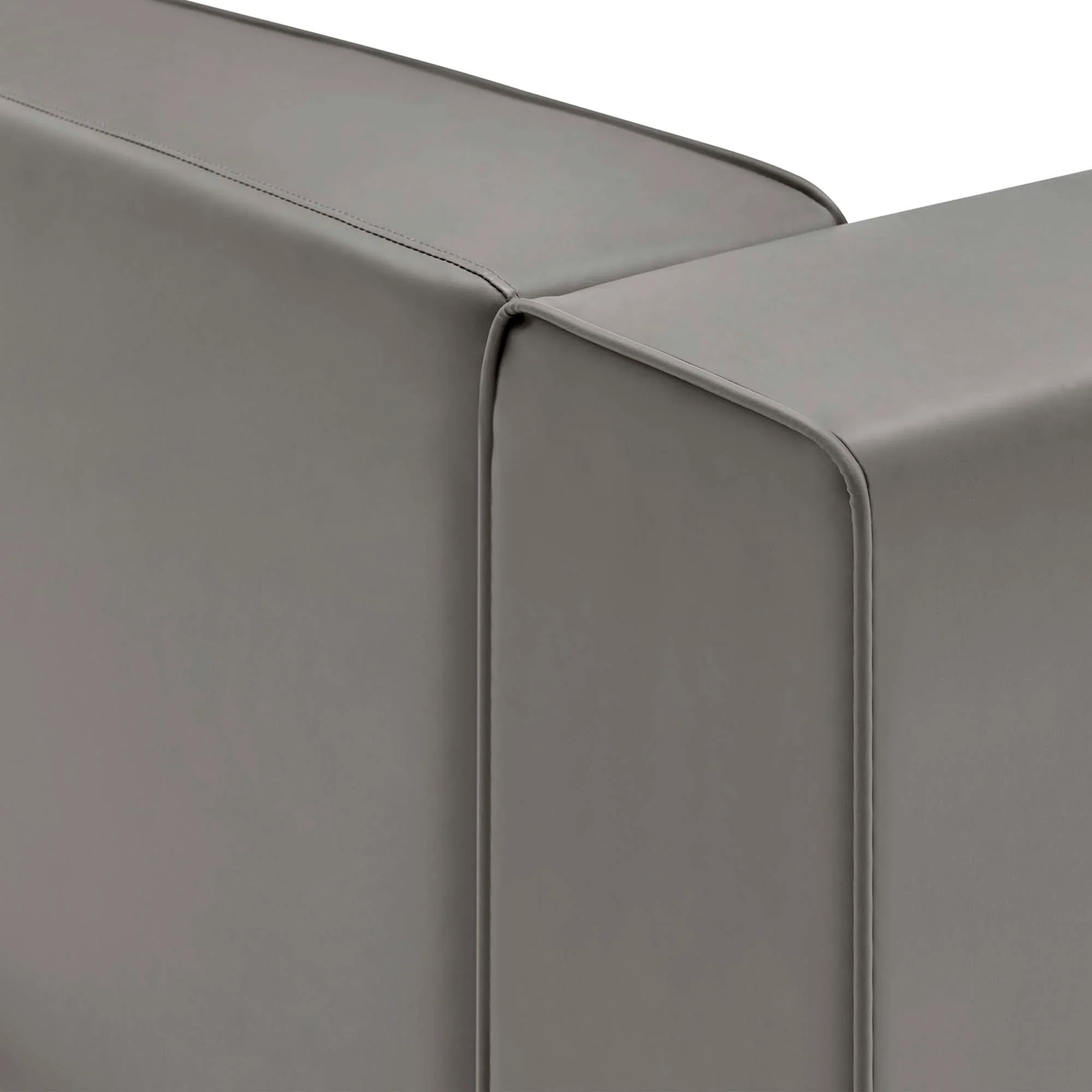 Mingle Vegan Leather Right-Arm Chair - Image 6