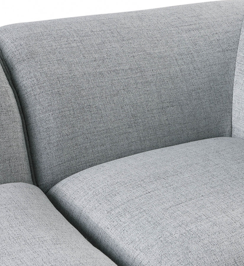 Miramar Linen Textured Fabric Upholstered Armless Modular Chair - Image 6