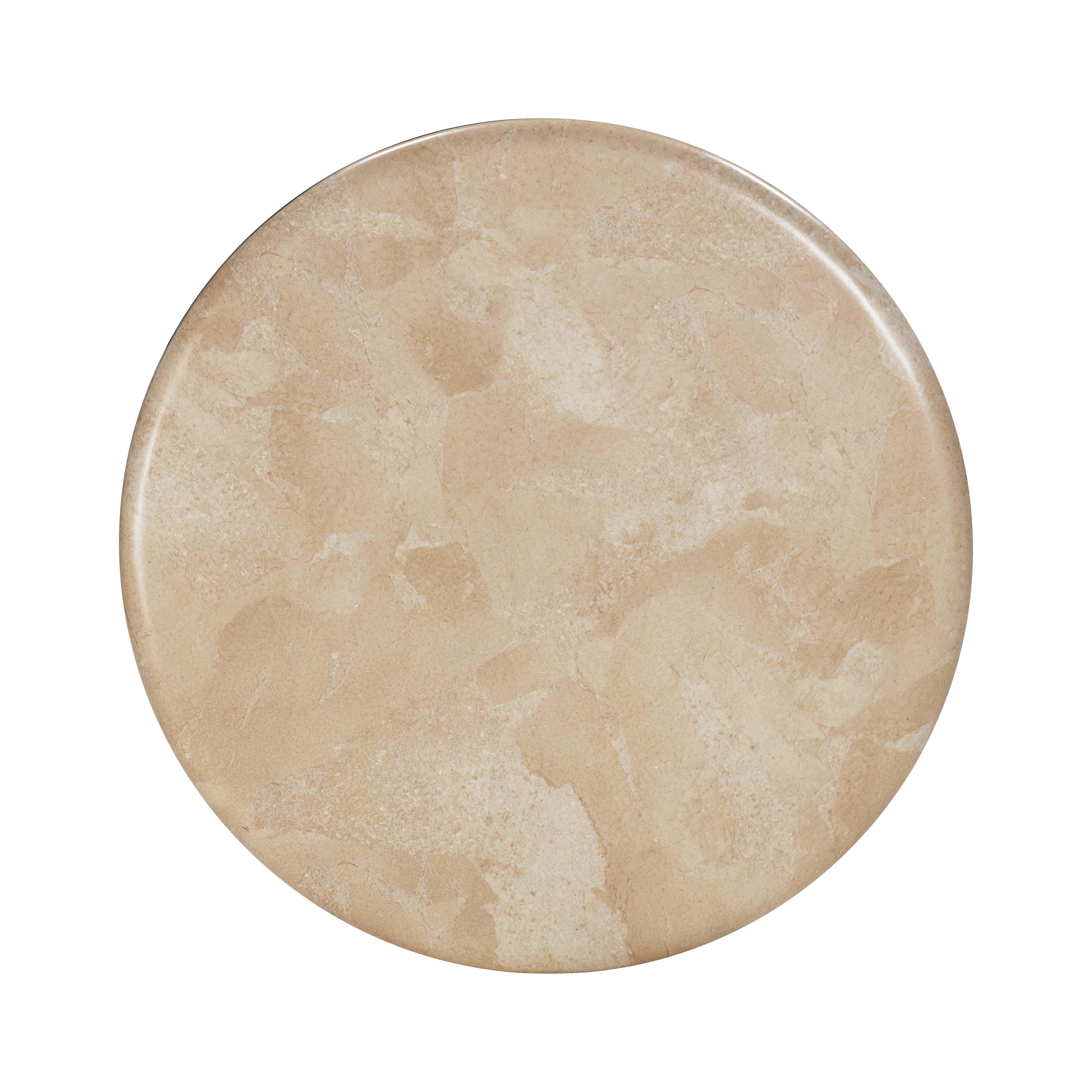 Mire Rose Faux Marble Side Table - Image 4