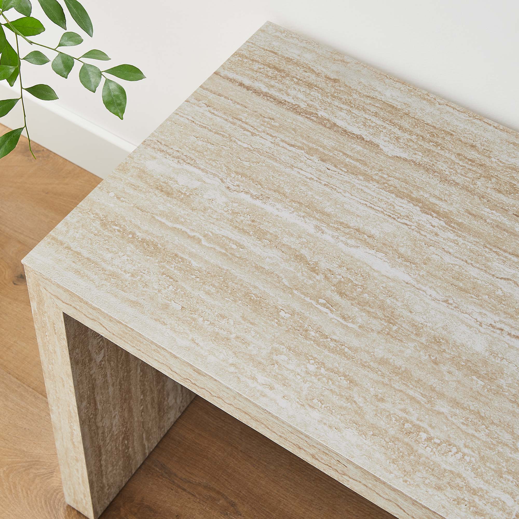 Mirella Faux Travertine Bench - Image 3