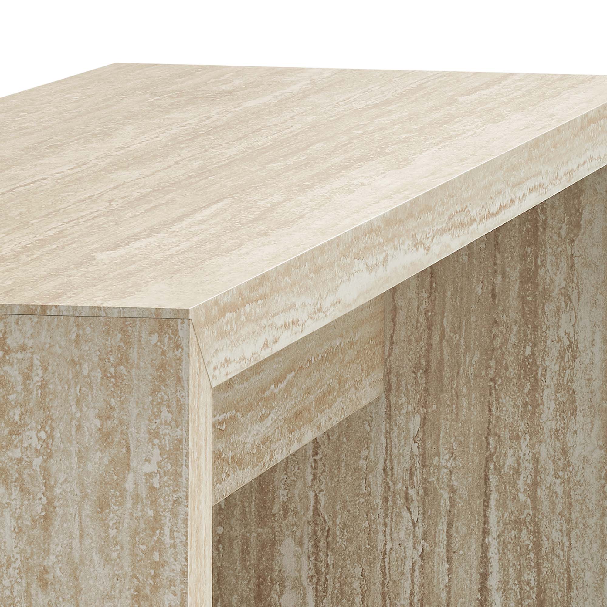 Mirella Faux Travertine Bench - Image 7