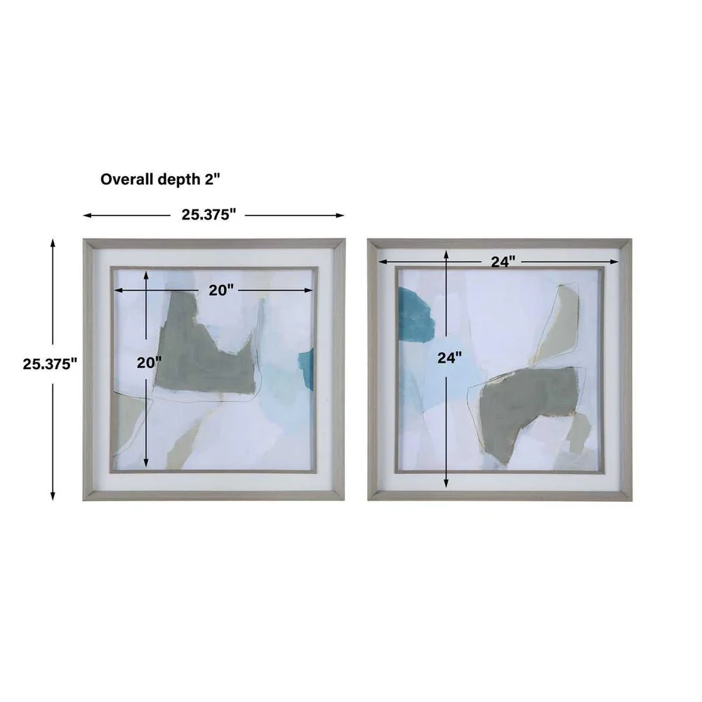 Mist Shapes Framed Prints, S/2 - Image 7