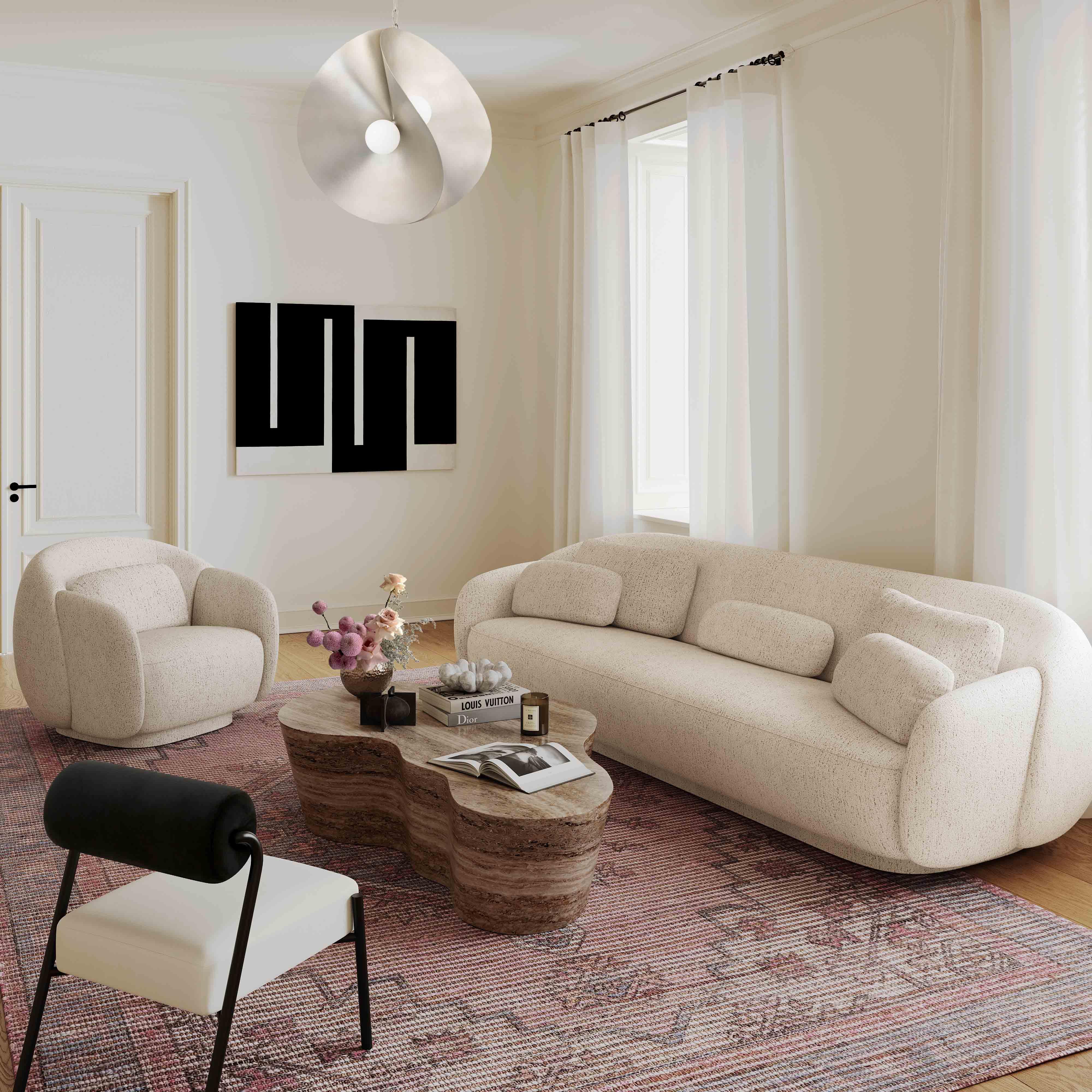 Misty 90" Performance Boucle Sofa - Image 2