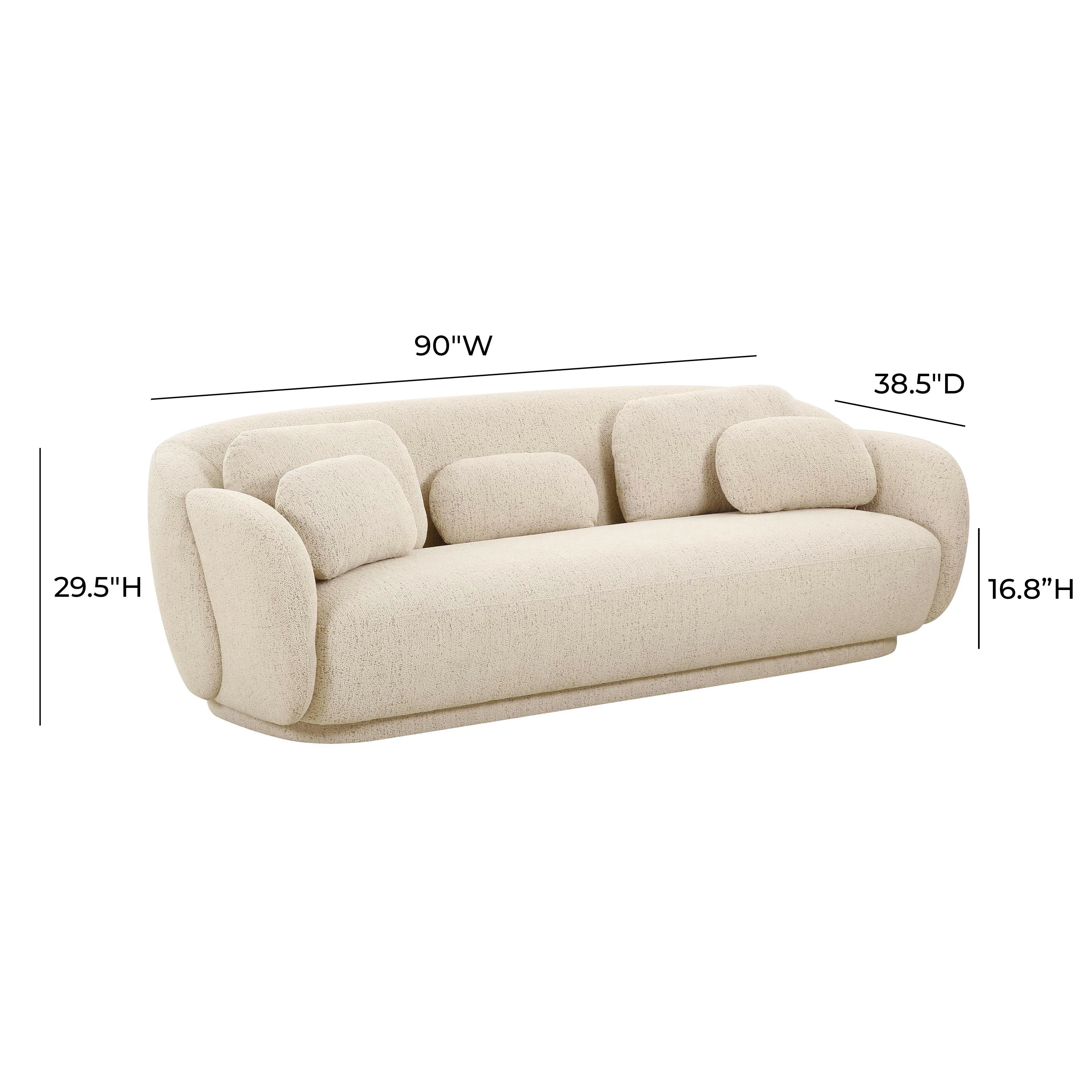 Misty 90" Performance Boucle Sofa - Image 6
