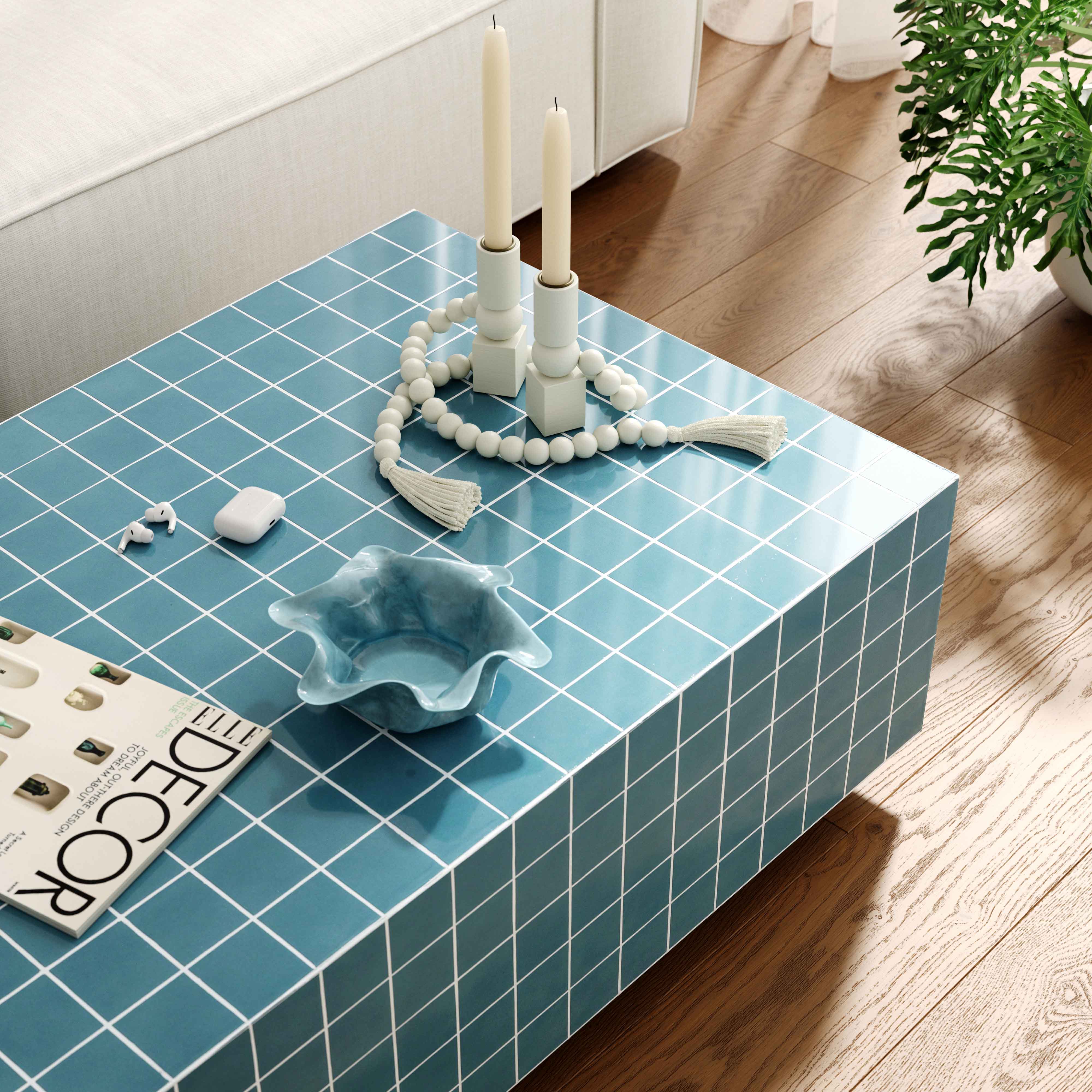 Mixie 39" Tile Indoor/Outdoor Coffee Table - Image 18