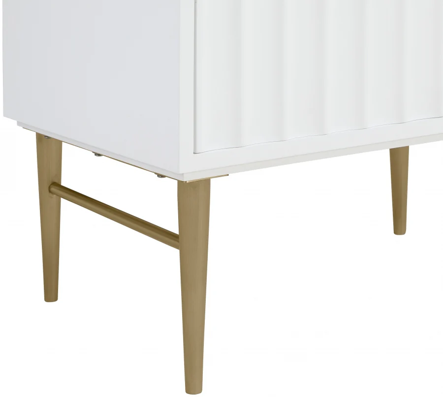 Modernist Engineered Stone Top And Solid Wood Base (brushed gold) Bathroom Vanity - Image 18