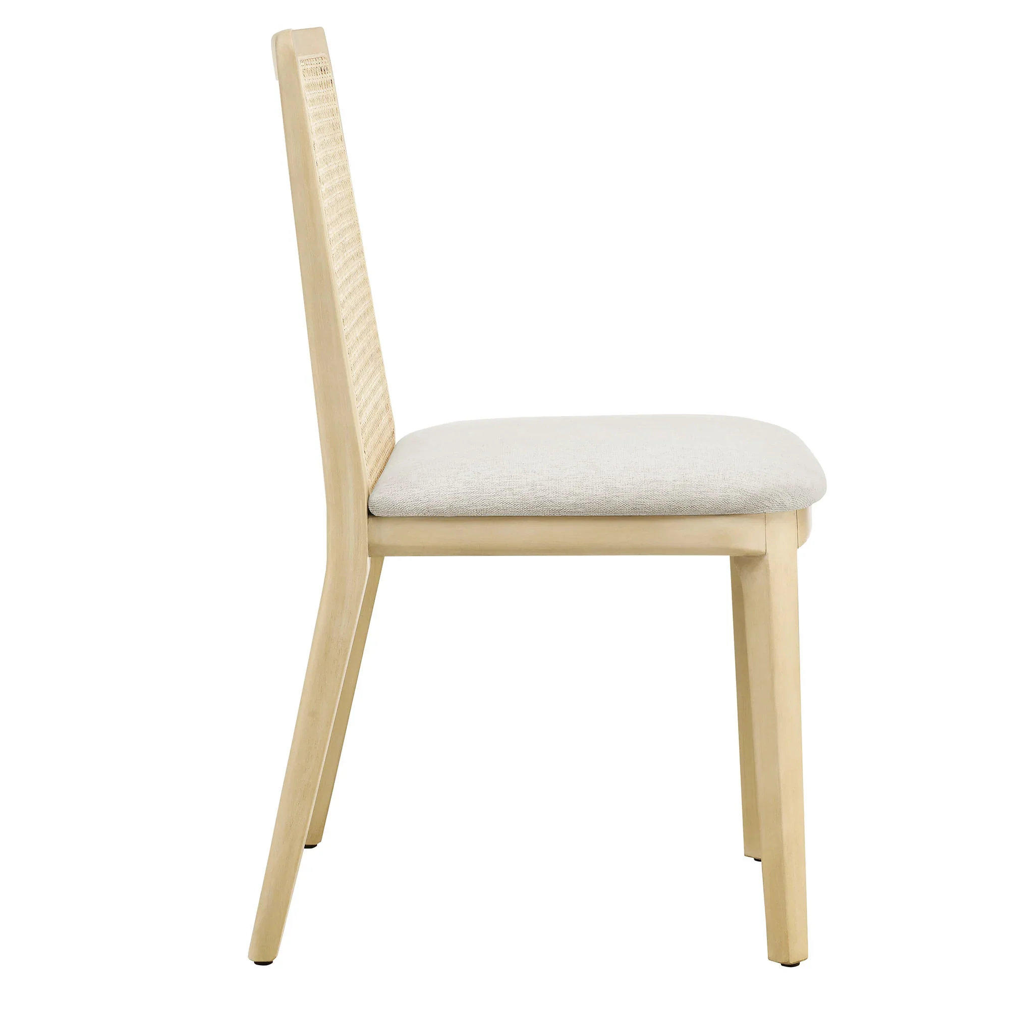 Monarch Wood and Rattan Dining Side Chair - Image 4