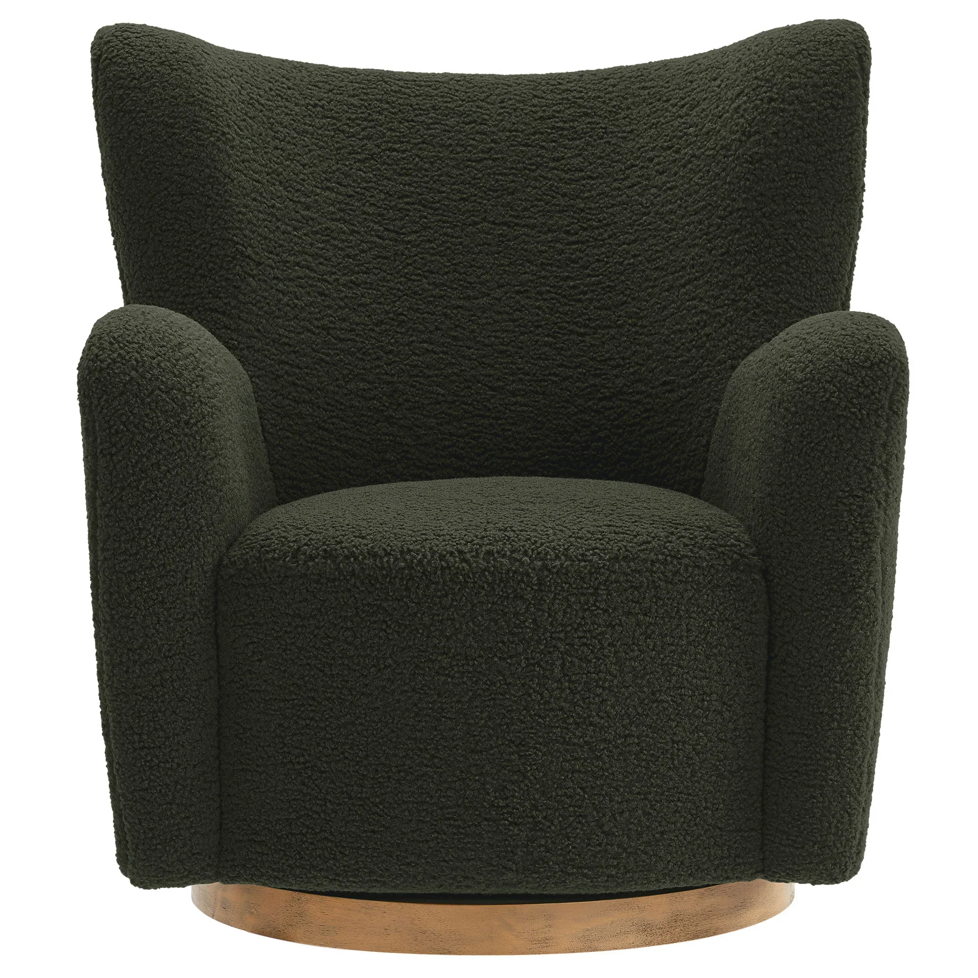 Montrose Wingback Sherpa Swivel Accent Chair - Image 13