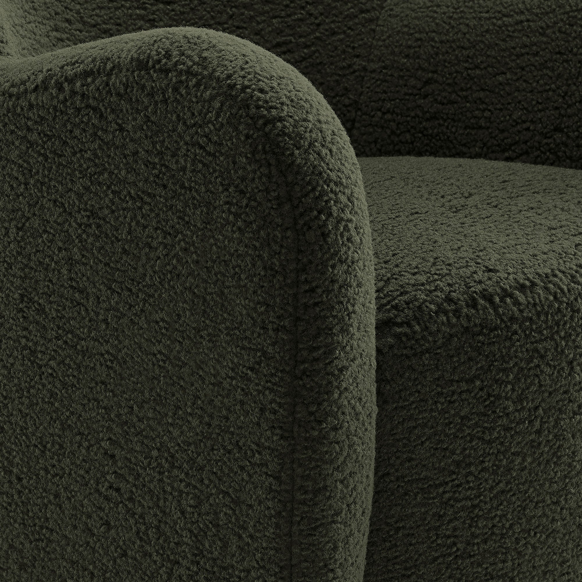 Montrose Wingback Sherpa Swivel Accent Chair - Image 16