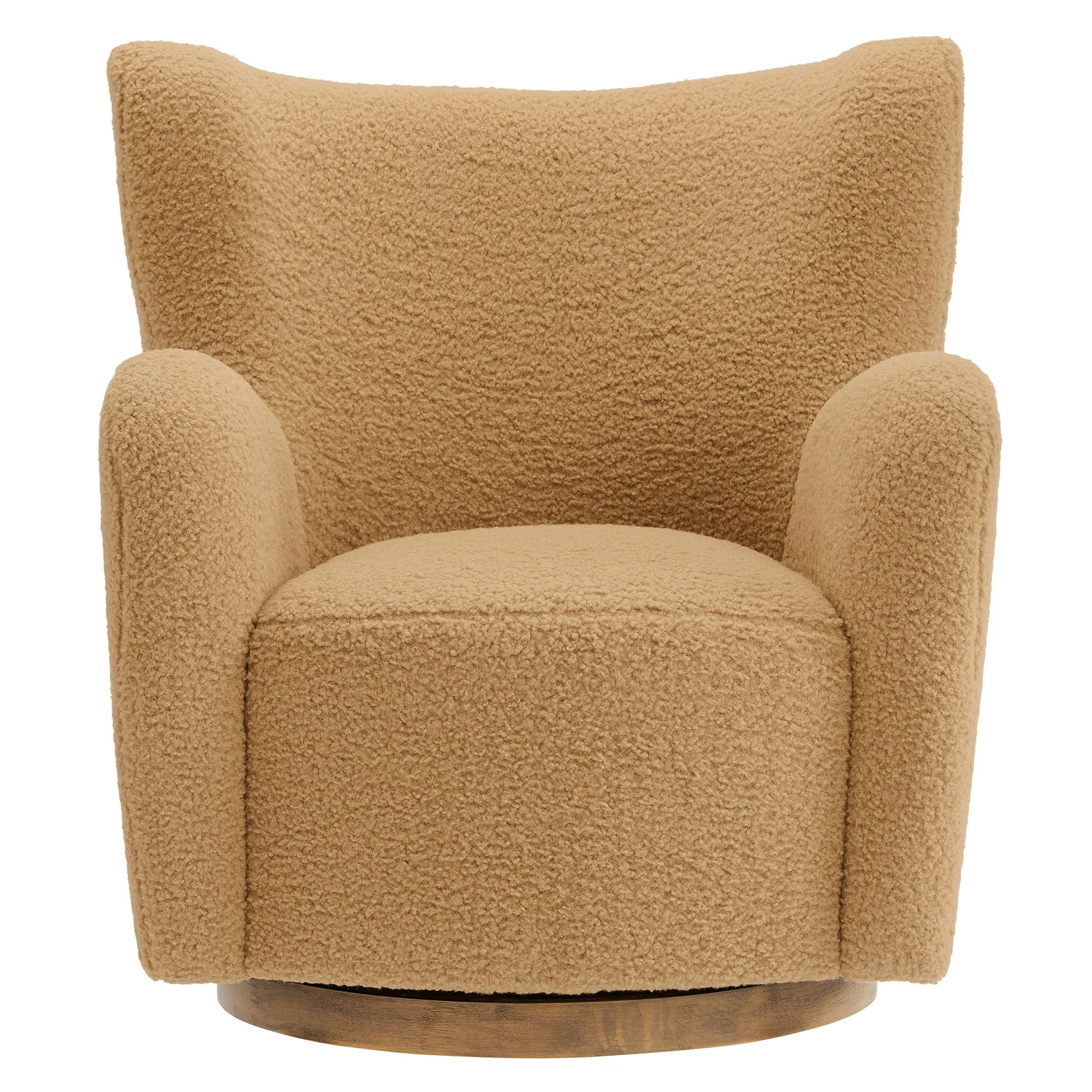 Montrose Wingback Sherpa Swivel Accent Chair - Image 4