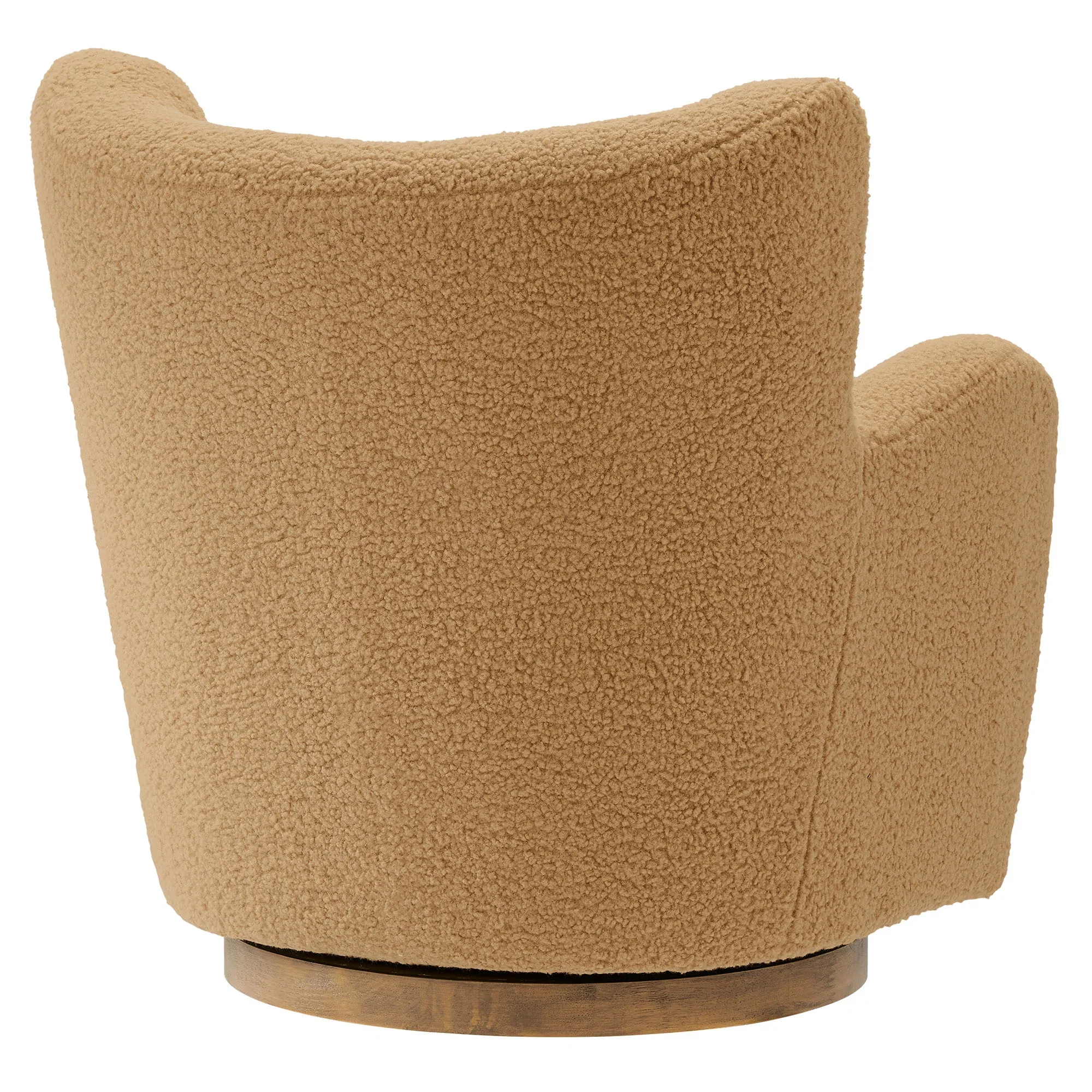 Montrose Wingback Sherpa Swivel Accent Chair - Image 6