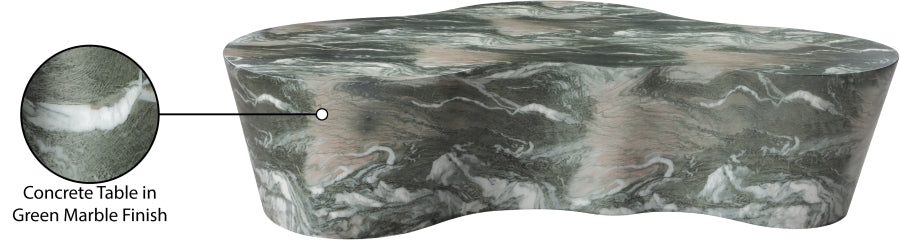 Monza Marble Finish Indoor/Outdoor Concrete Coffee Table - Image 27