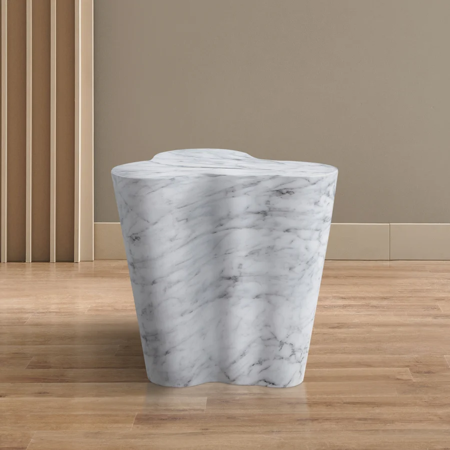 Monza Marble Finish Indoor / Outdoor Concrete End / Side Table - Image 12