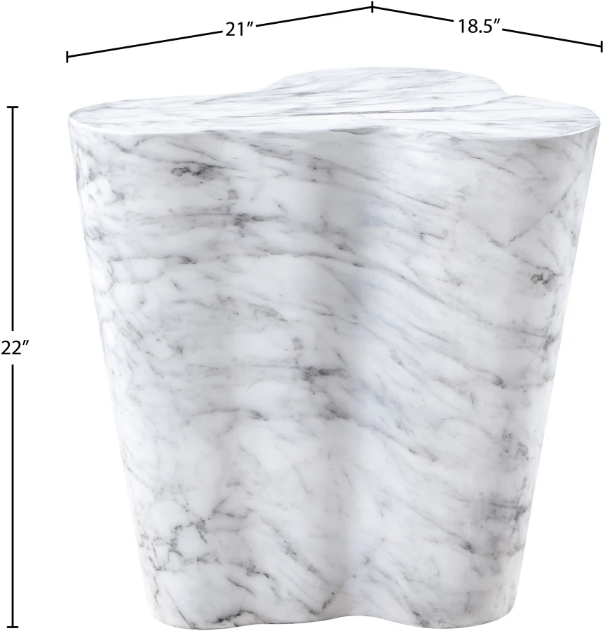 Monza Marble Finish Indoor / Outdoor Concrete End / Side Table - Image 17