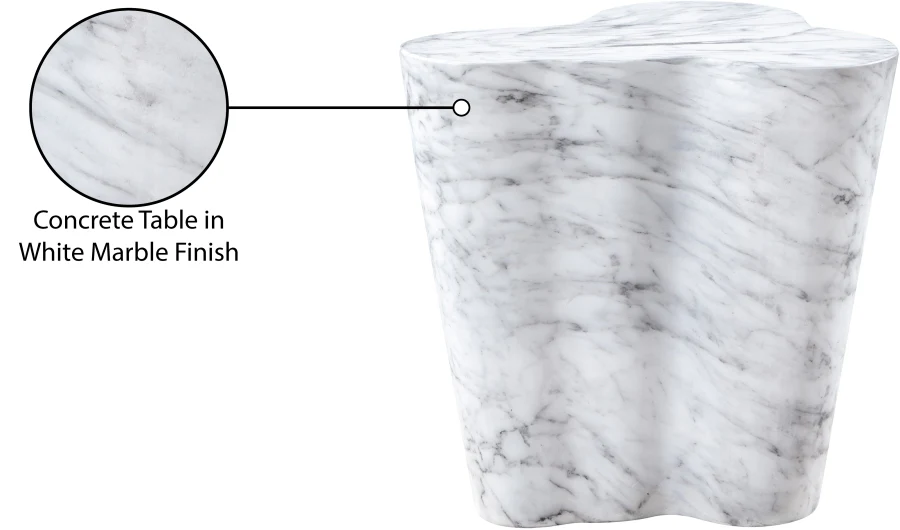 Monza Marble Finish Indoor / Outdoor Concrete End / Side Table - Image 18