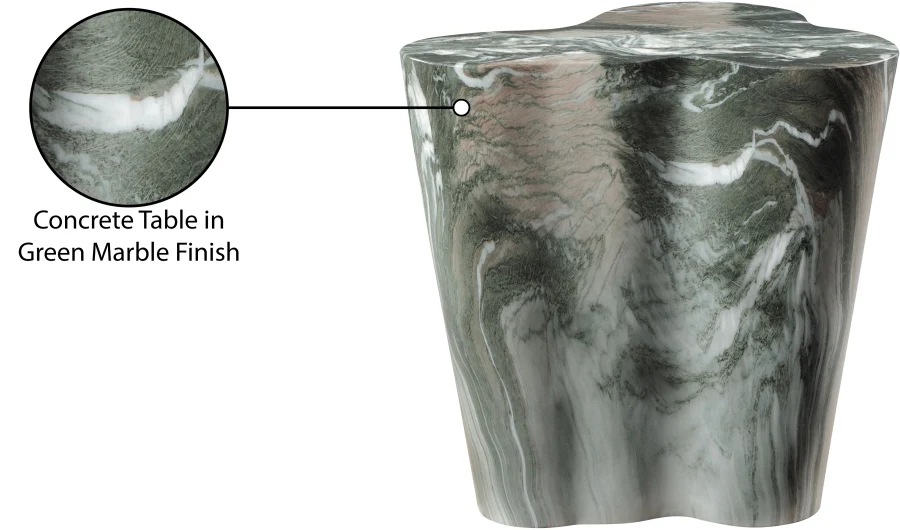 Monza Marble Finish Indoor / Outdoor Concrete End / Side Table - Image 27
