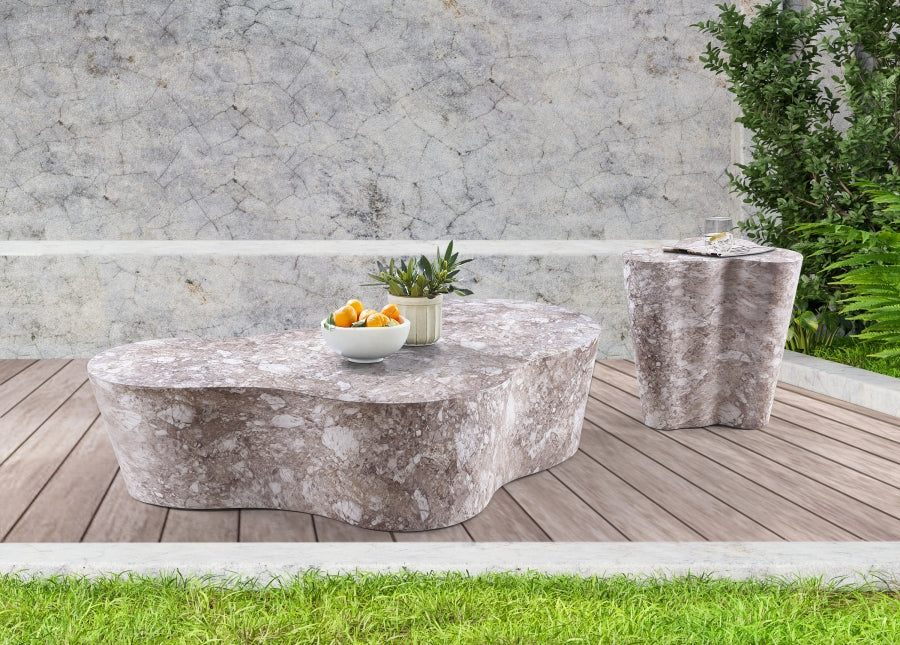 Monza Marble Finish Indoor / Outdoor Concrete End / Side Table - Image 34