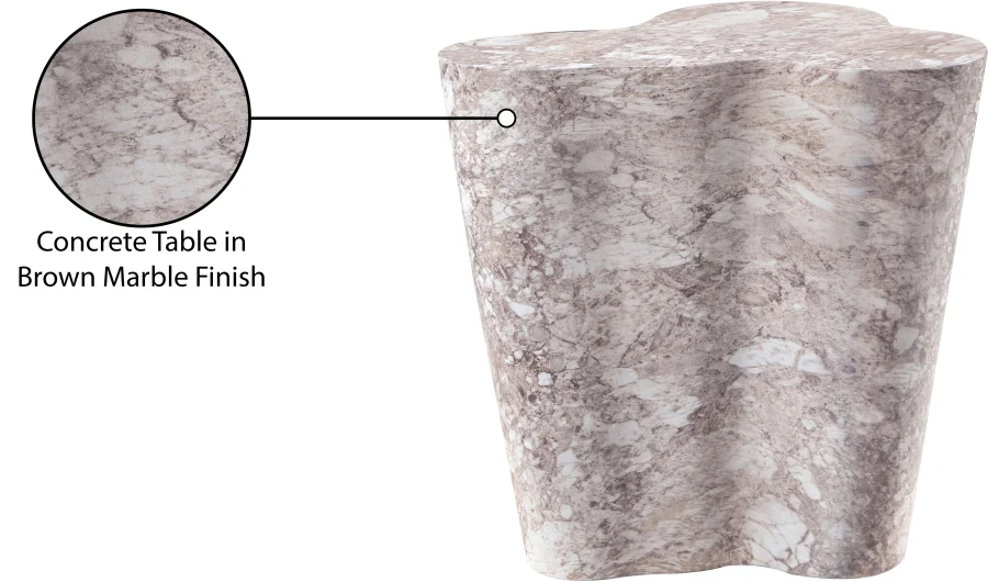 Monza Marble Finish Indoor / Outdoor Concrete End / Side Table - Image 36