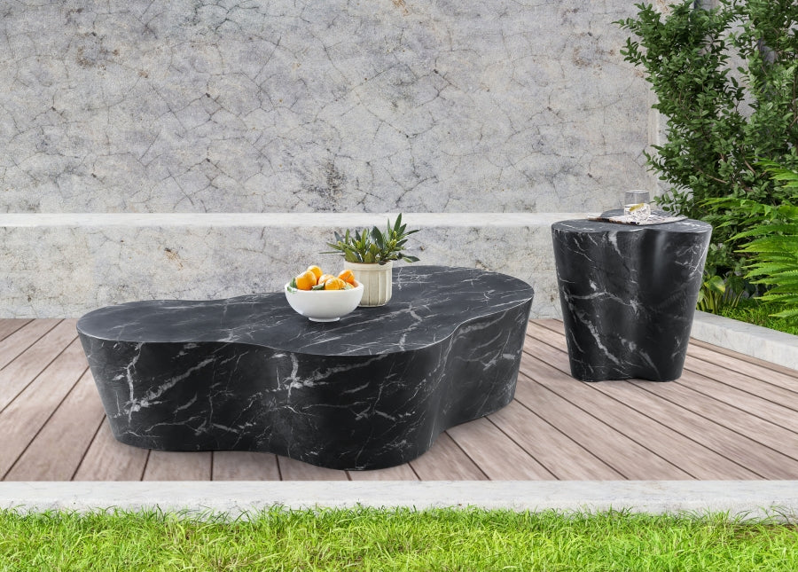 Monza Marble Finish Indoor / Outdoor Concrete End / Side Table - Image 7