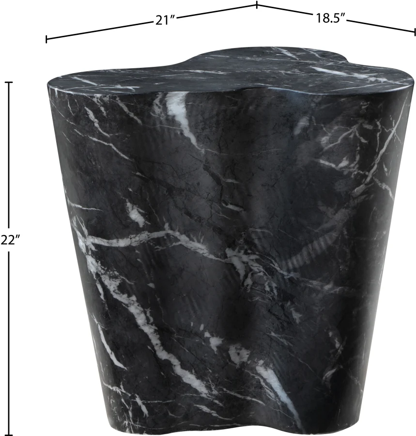 Monza Marble Finish Indoor / Outdoor Concrete End / Side Table - Image 8