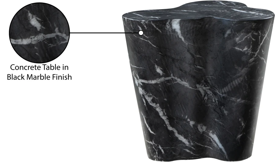 Monza Marble Finish Indoor / Outdoor Concrete End / Side Table - Image 9
