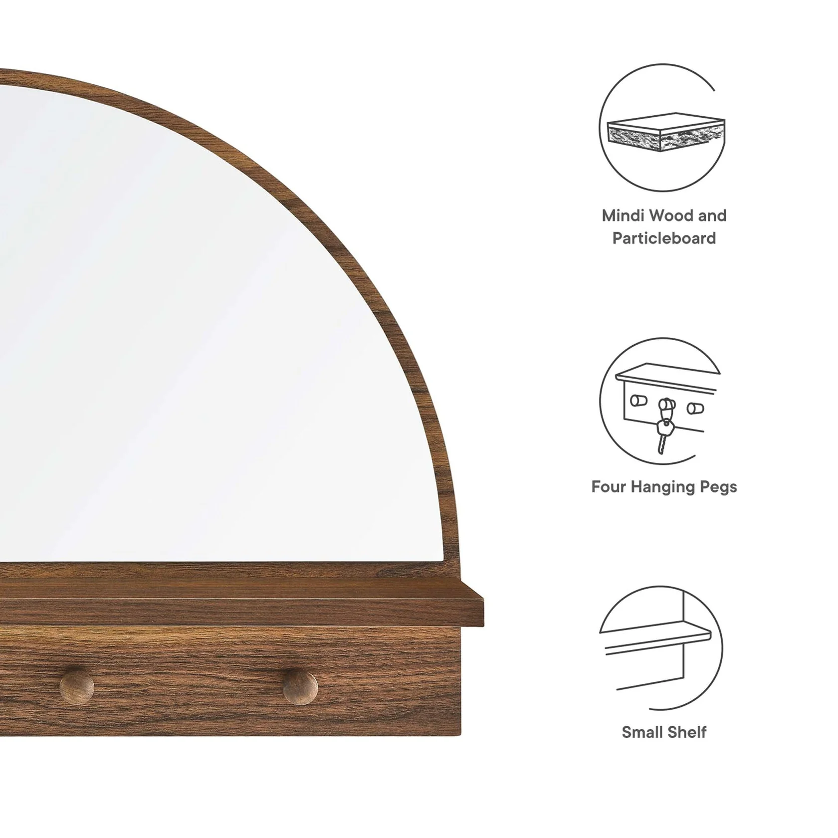 Moonbeam Arched Mirror - Image 17
