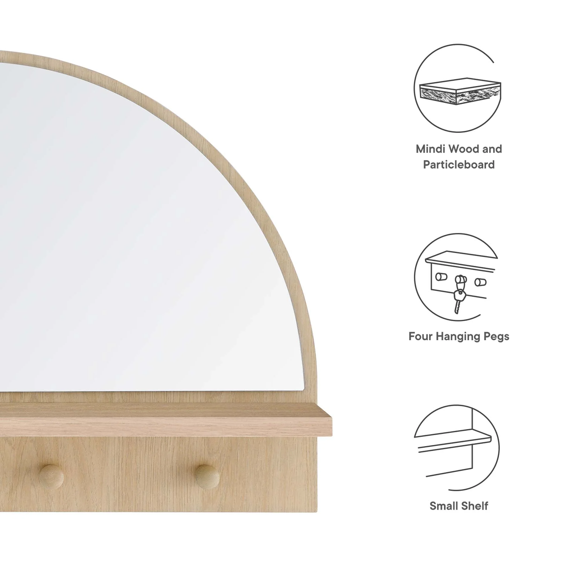 Moonbeam Arched Mirror - Image 8