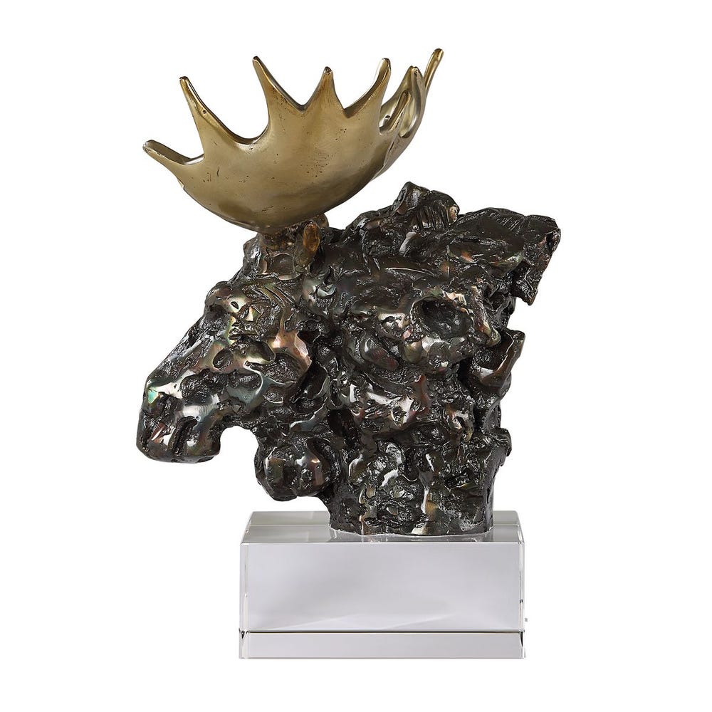 Moose Bust, Sculpture - Image 5