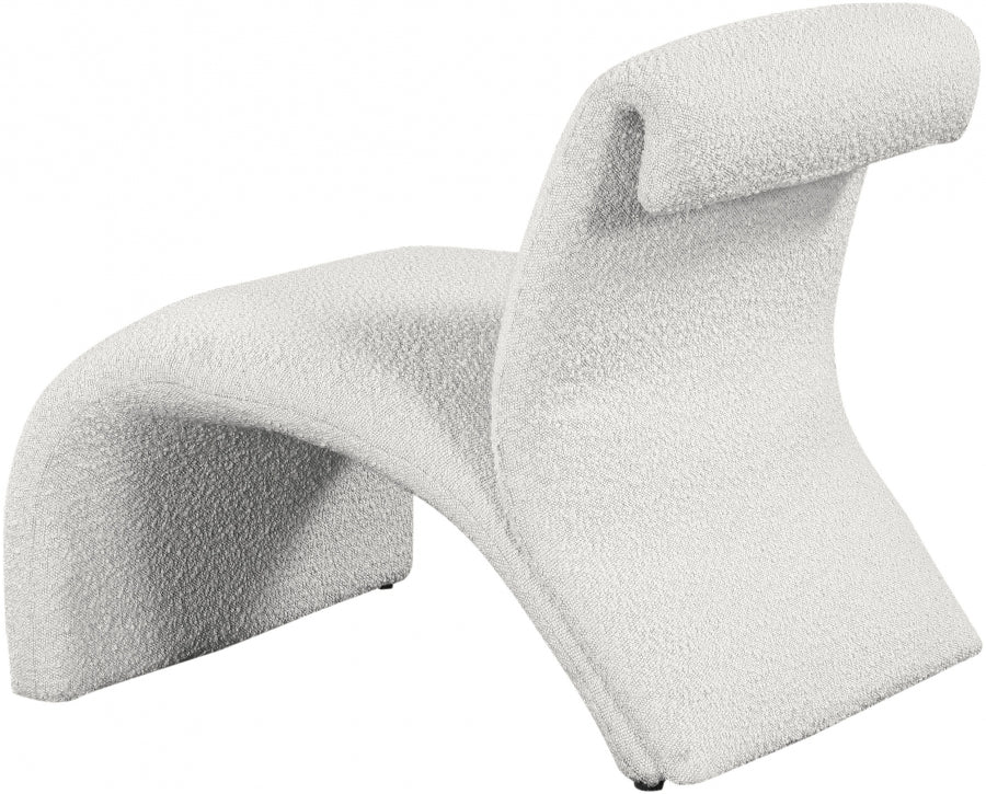 Mulberry Boucle Fabric Upholstered Accent Chair - Image 24