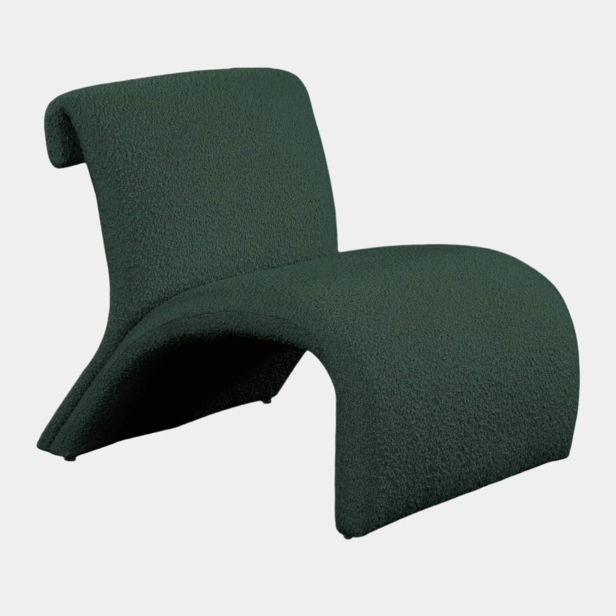 Mulberry Boucle Fabric Upholstered Accent Chair - Image 29