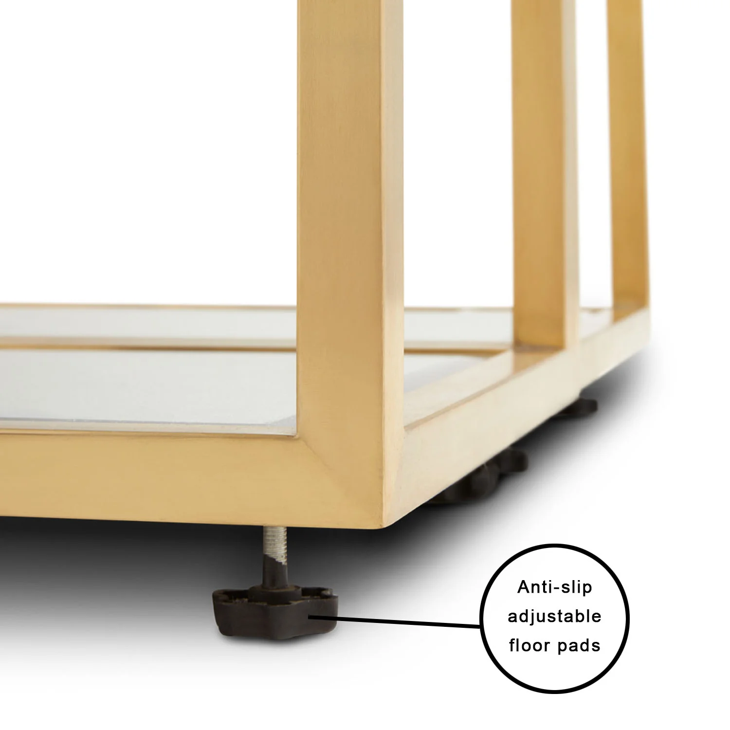 Multi-Level Gold End Table - Image 9