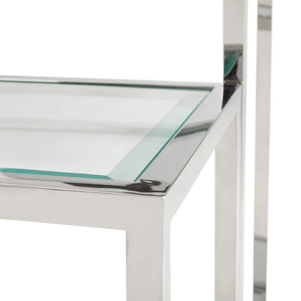 Multi-Level Silver End Table - Image 6