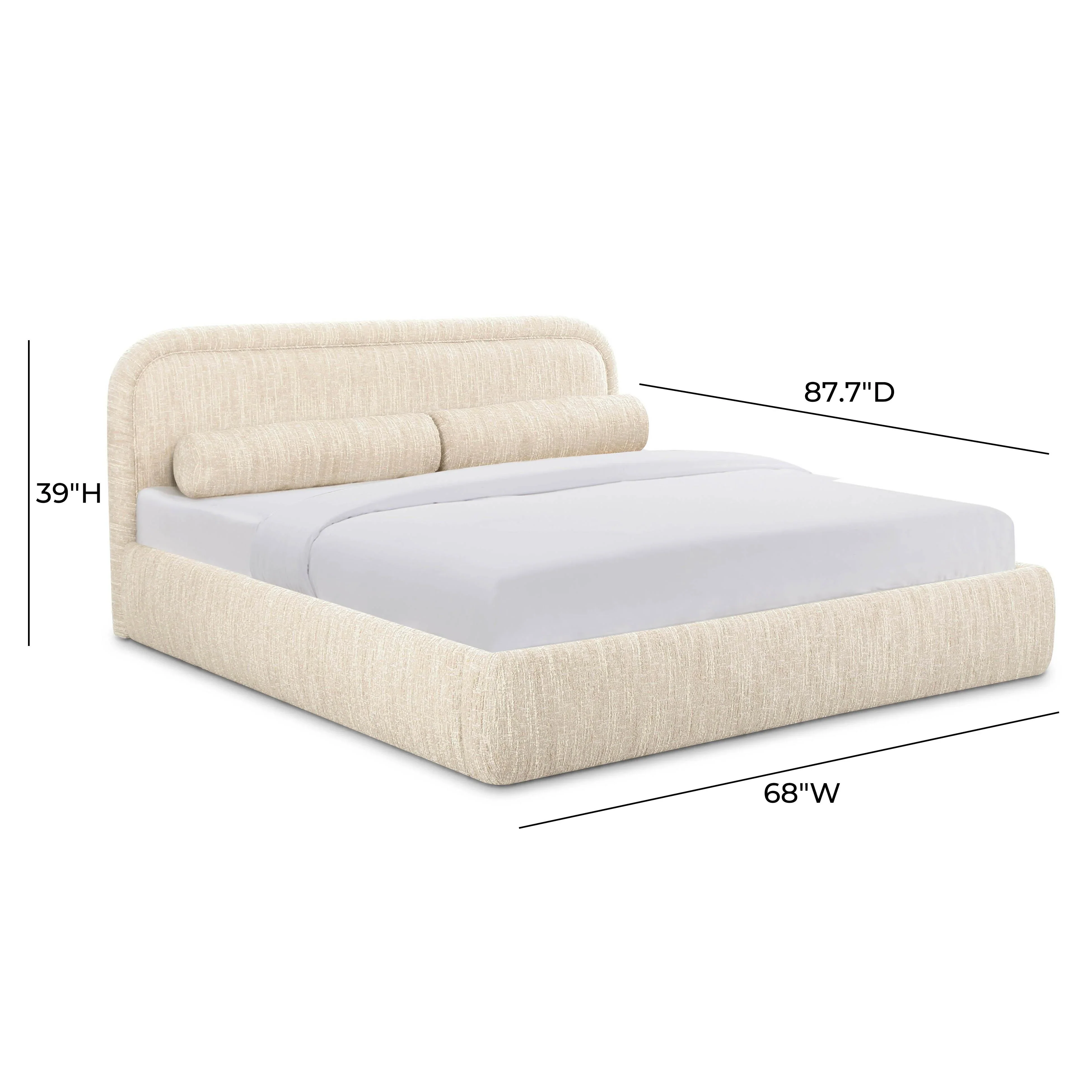 Murielle Textured Performance Boucle Bed - Image 9